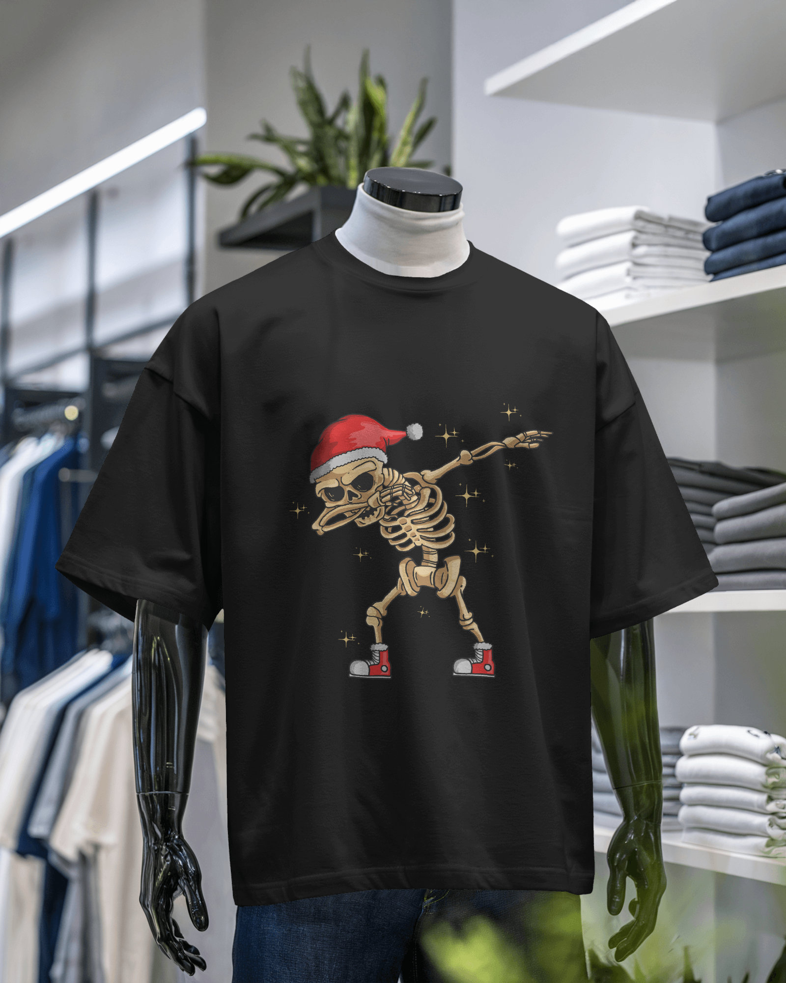 Skeleton Christmas Dab T-Shirt