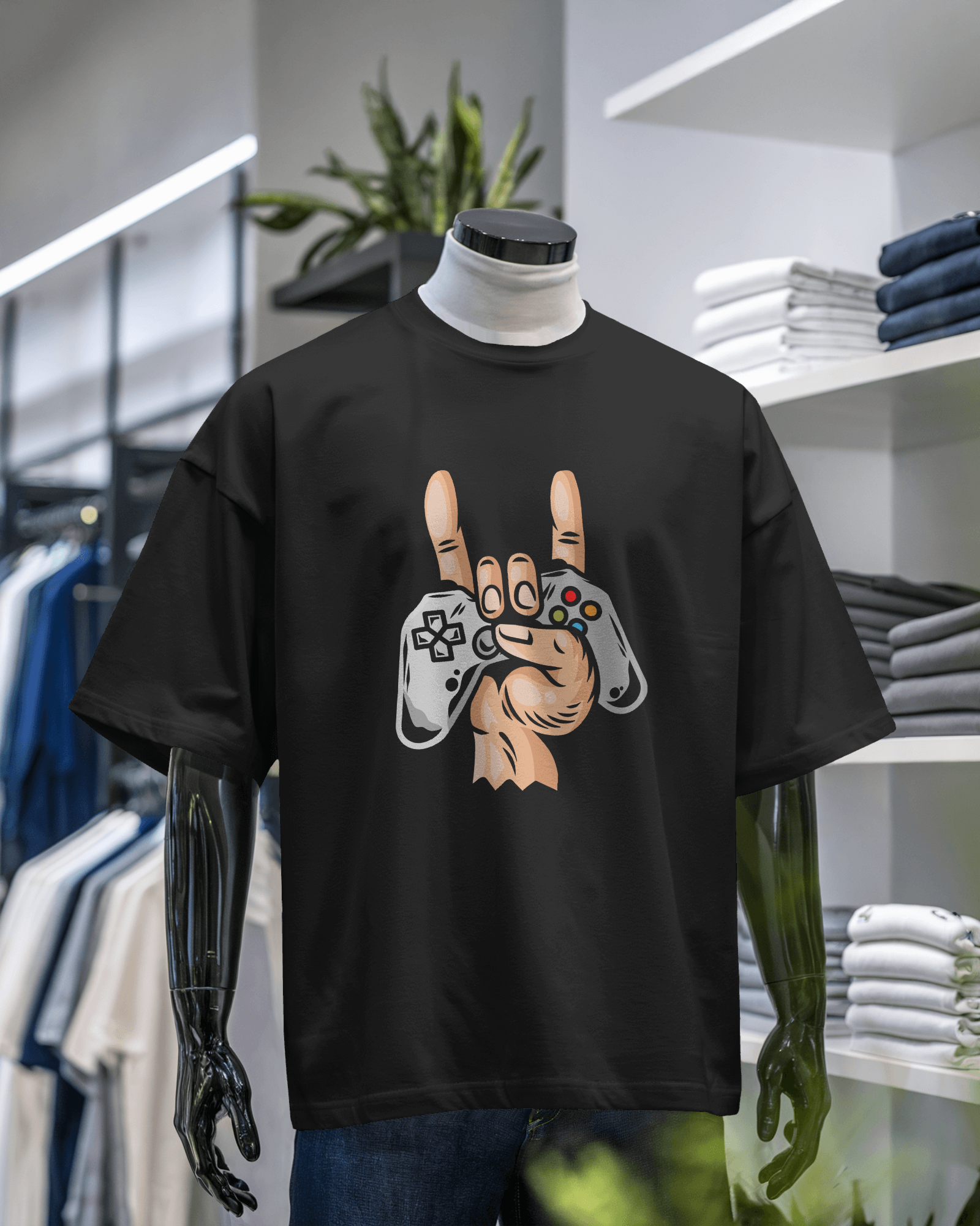 Gamer's Gesture Graphic T-Shirt