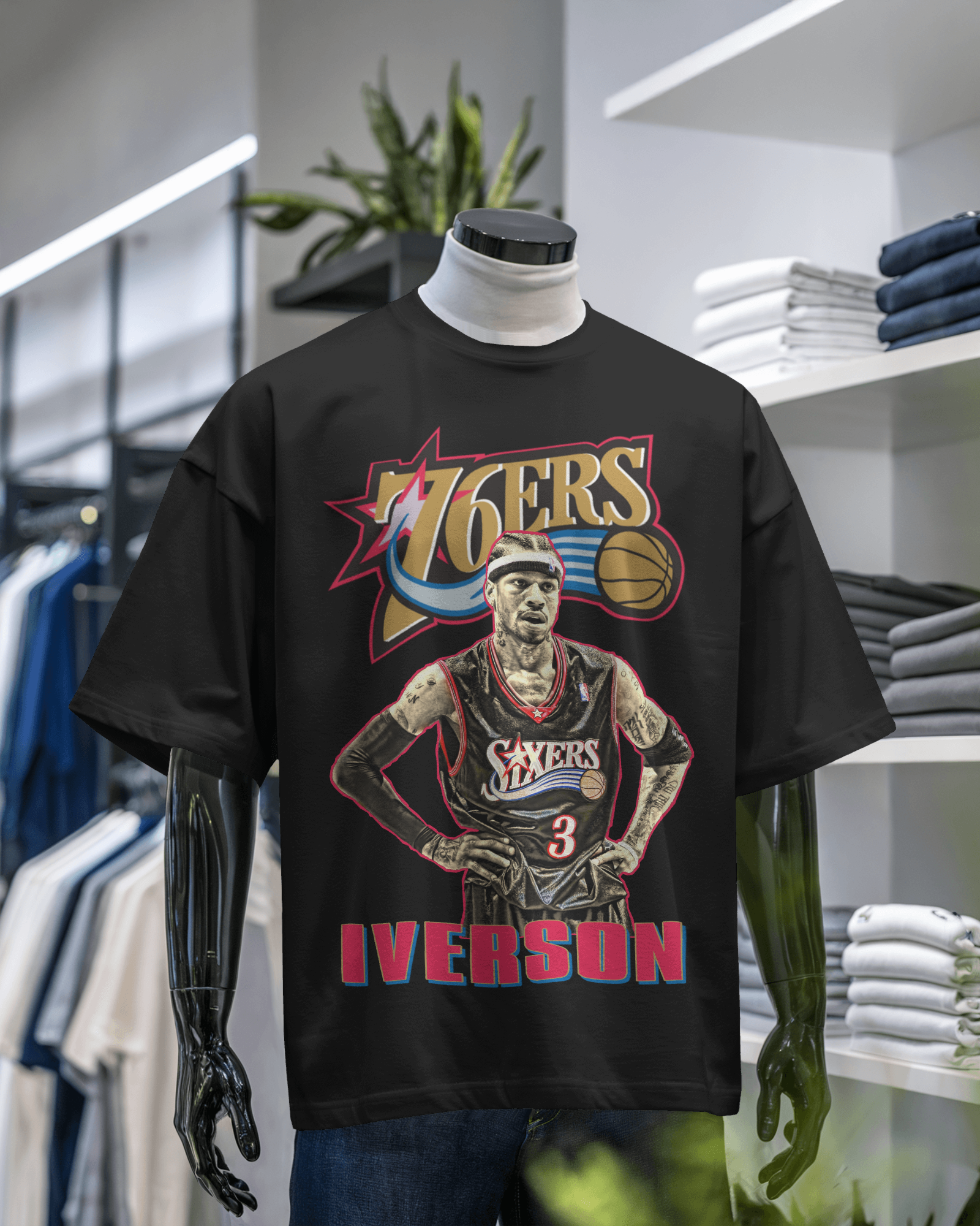 Allen Iverson 76ers Graphic T-Shirt