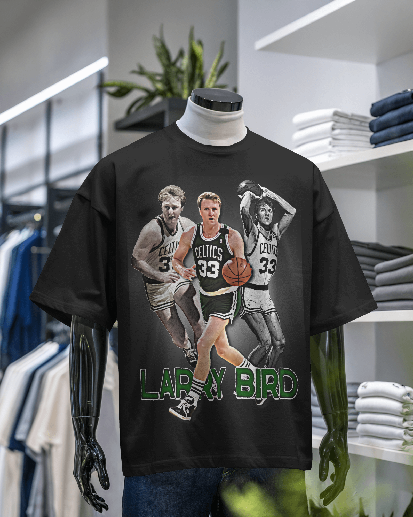 Larry Bird Celtics Graphic T-Shirt