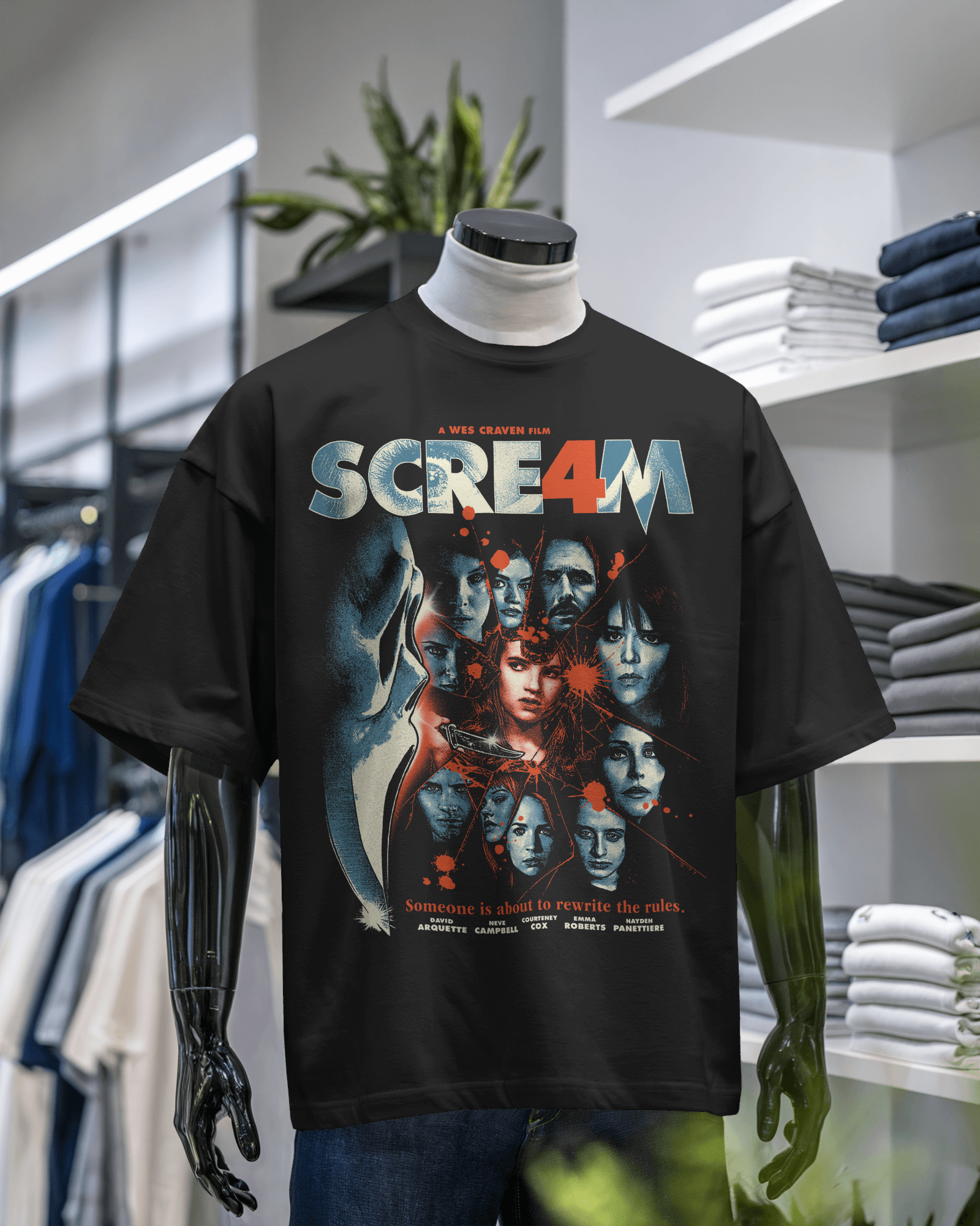 Scream 4 Movie Graphic T-Shirt
