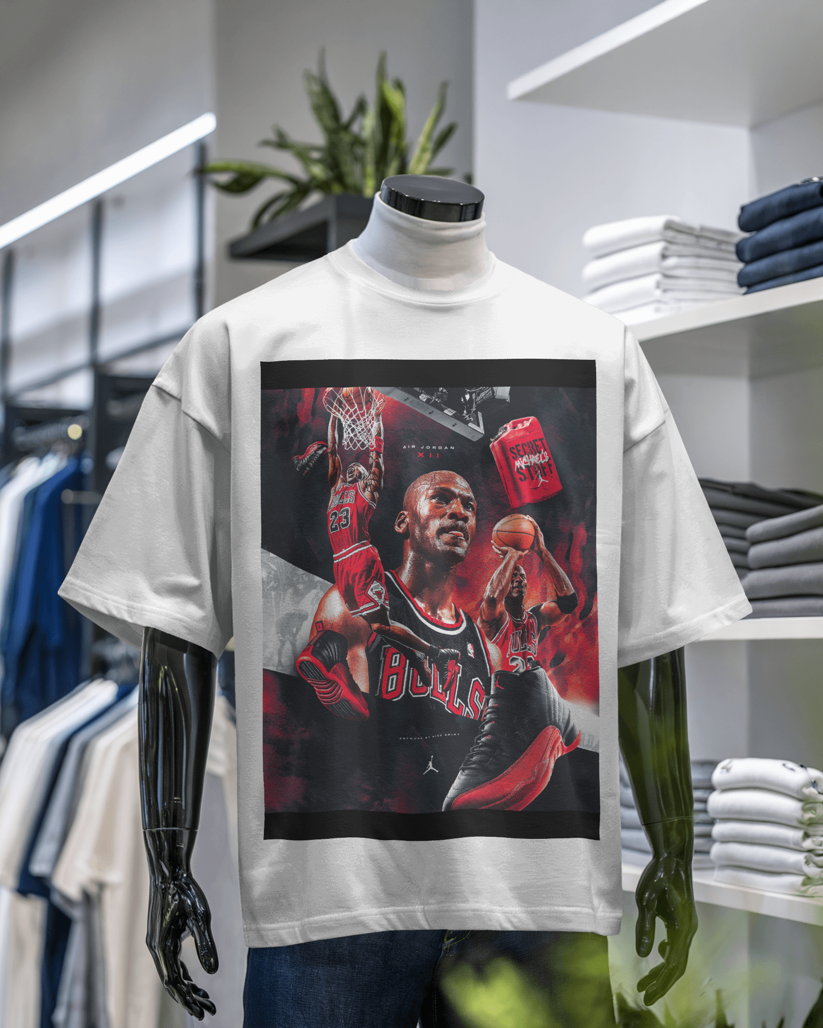 Chicago Bulls Basketball Graphic T-Shirt