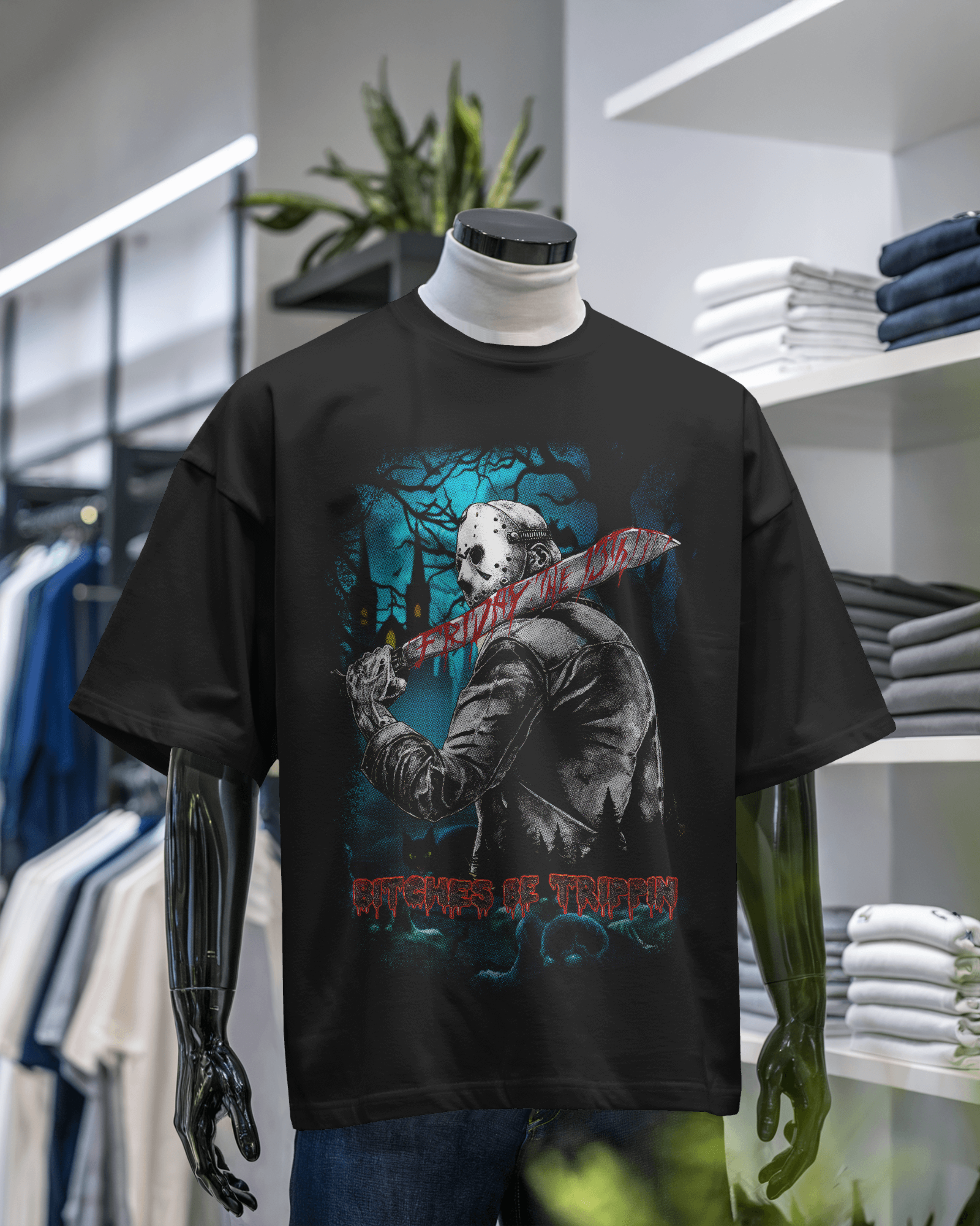 Jason Voorhees Horror Graphic T-Shirt
