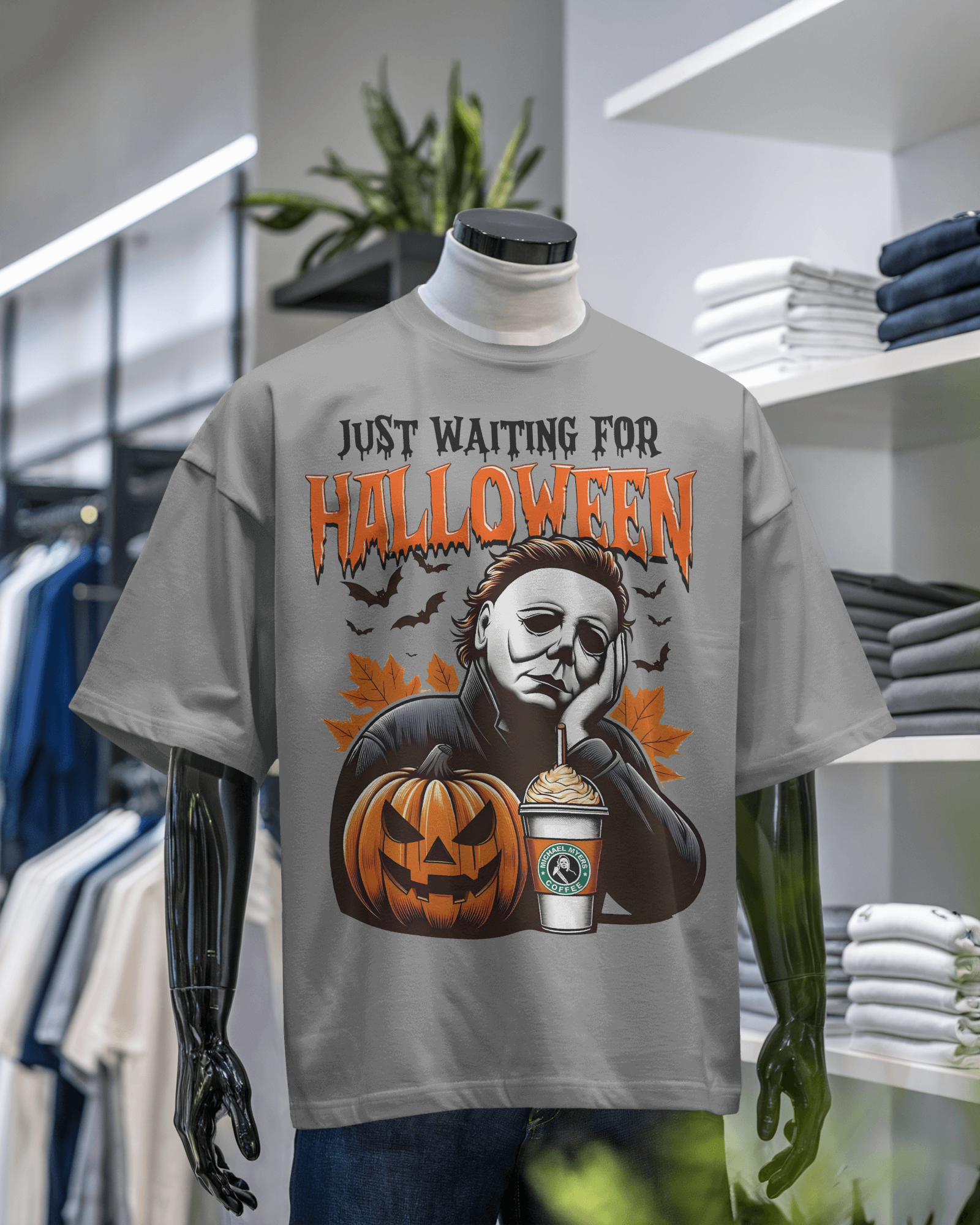 Halloween-Themed Graphic T-Shirt