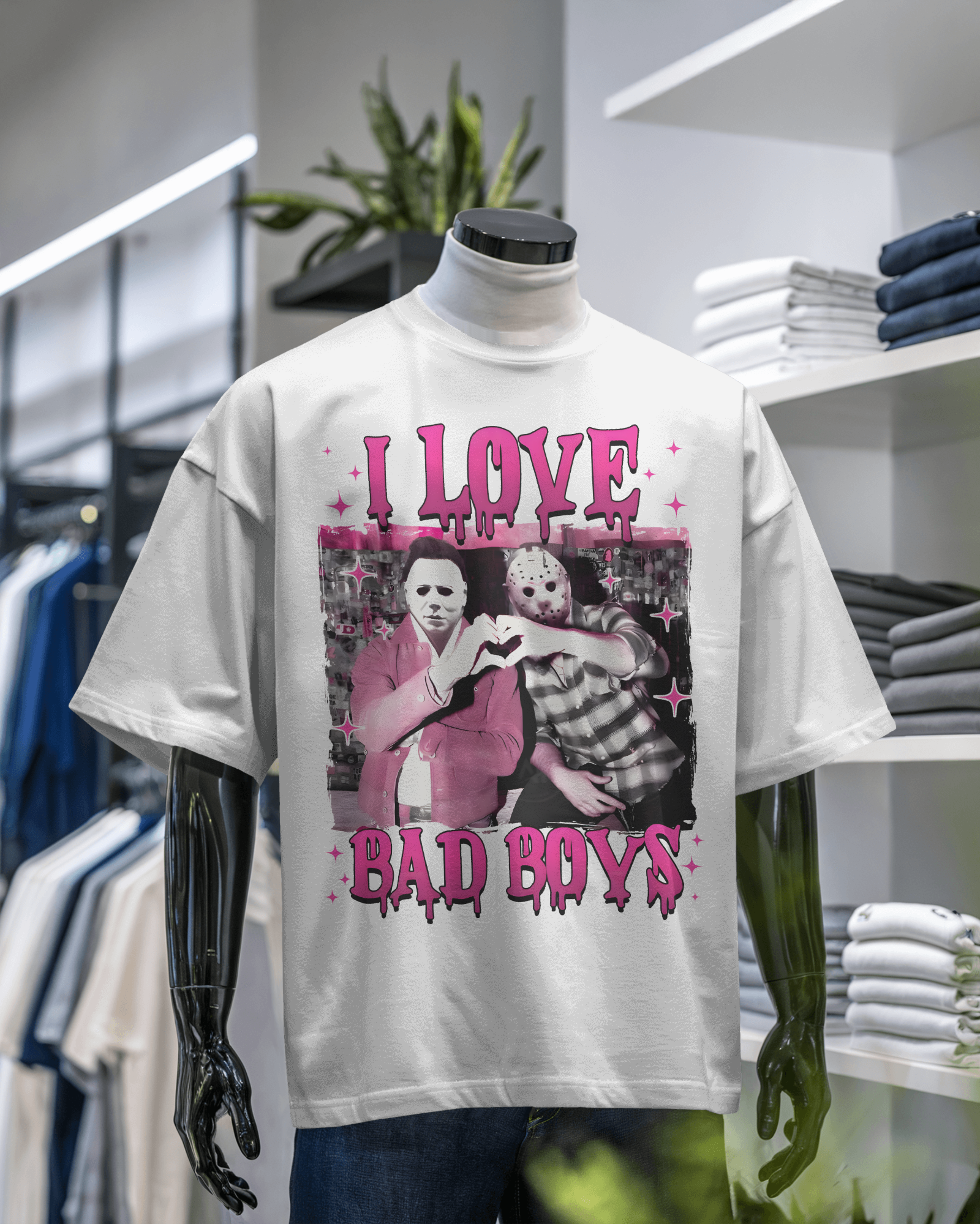 I Love Bad Boys Graphic T-shirt