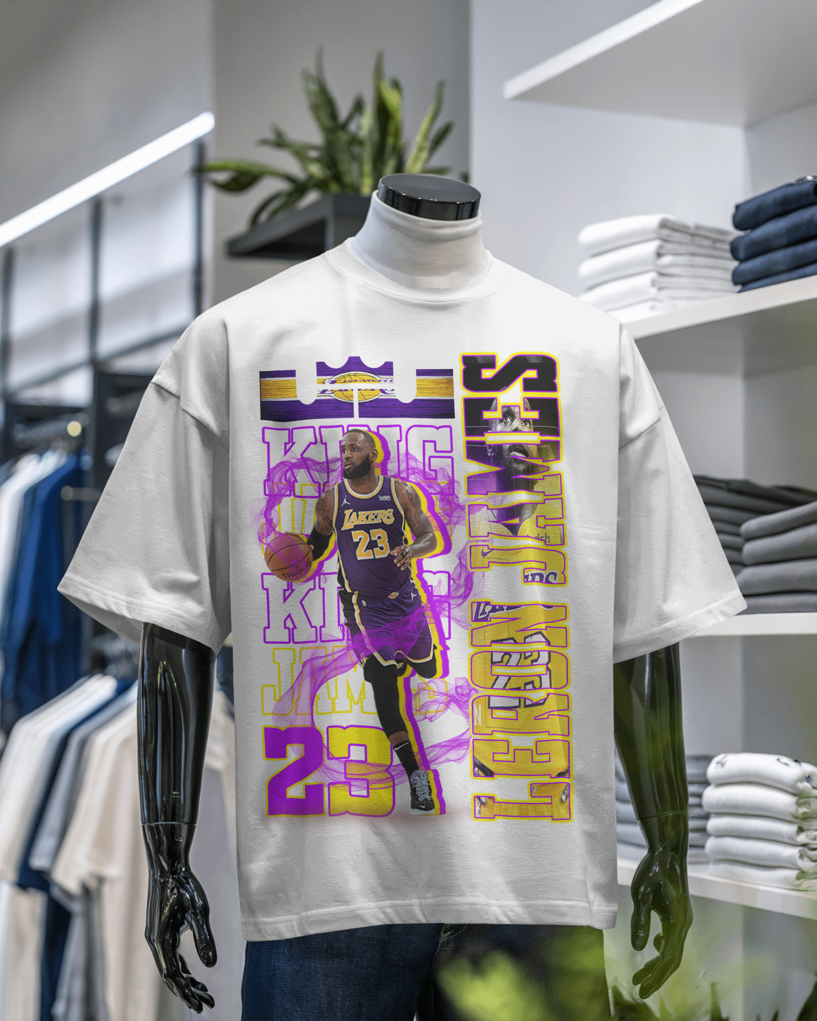 LeBron James Los Angeles Lakers Graphic T-Shirt