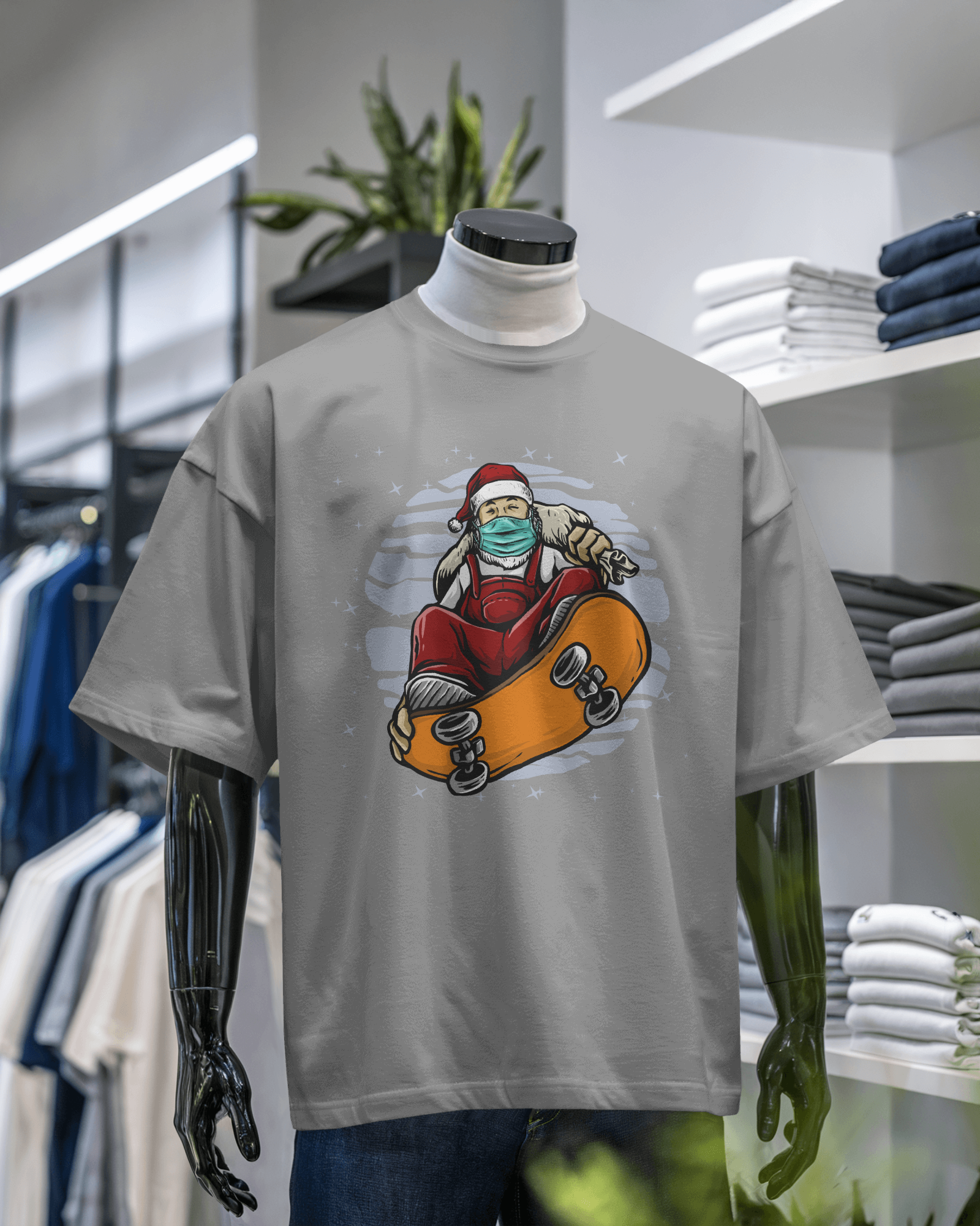 Skater Astronaut Graphic T-Shirt