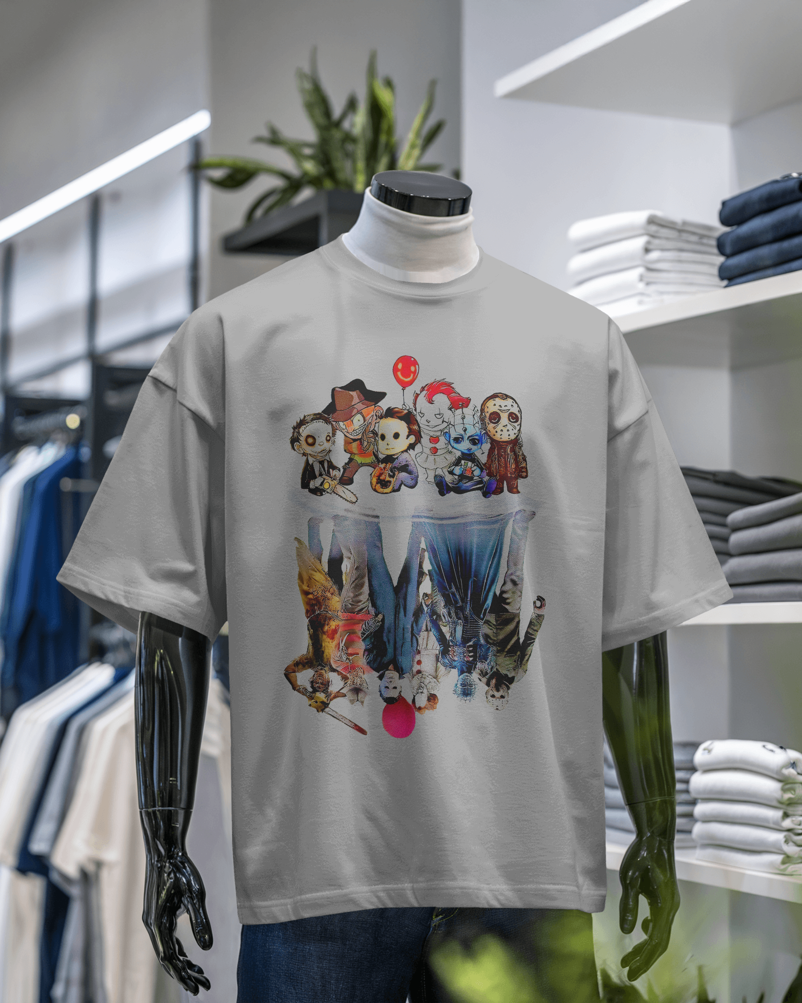 Horror Movie Characters Graphic T-Shirt