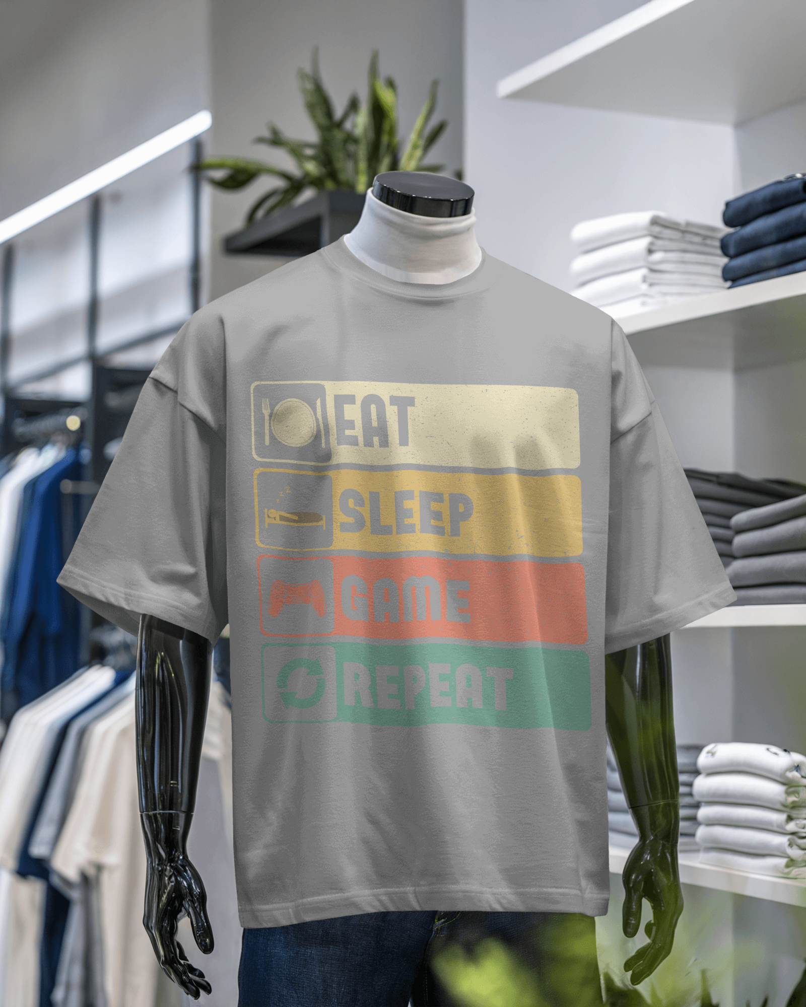 Eat Sleep Game Repeat T-Shirt