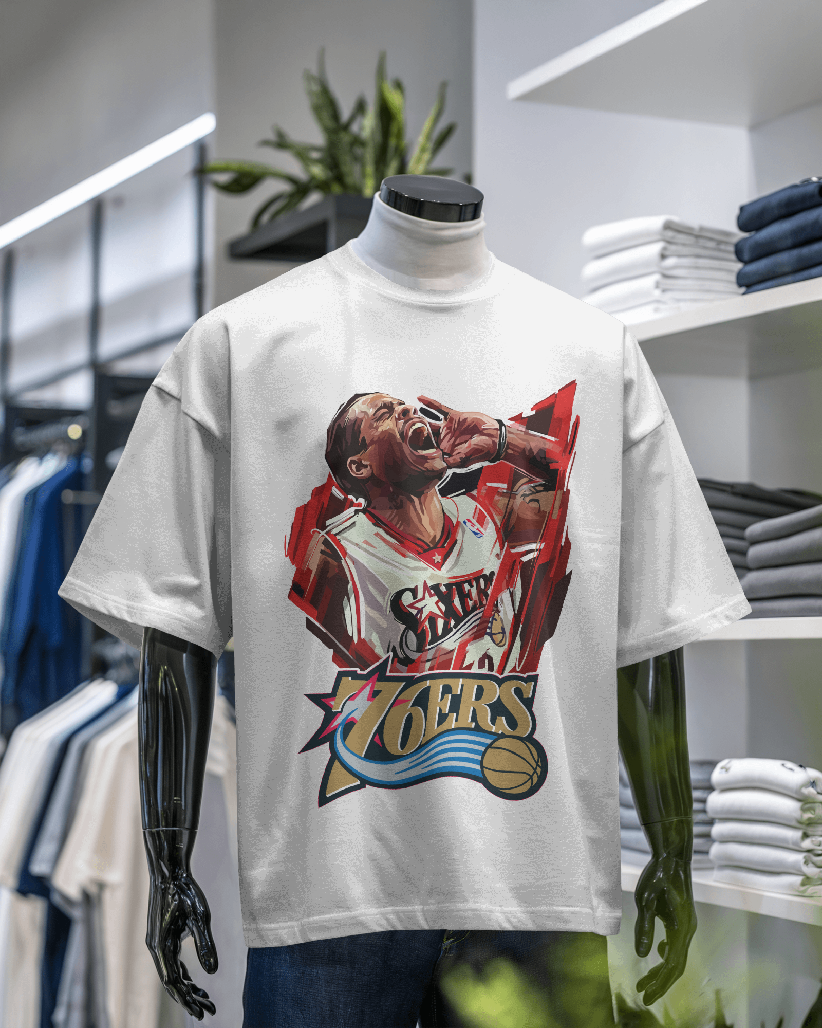 Sixers Basketball Graphic Tee