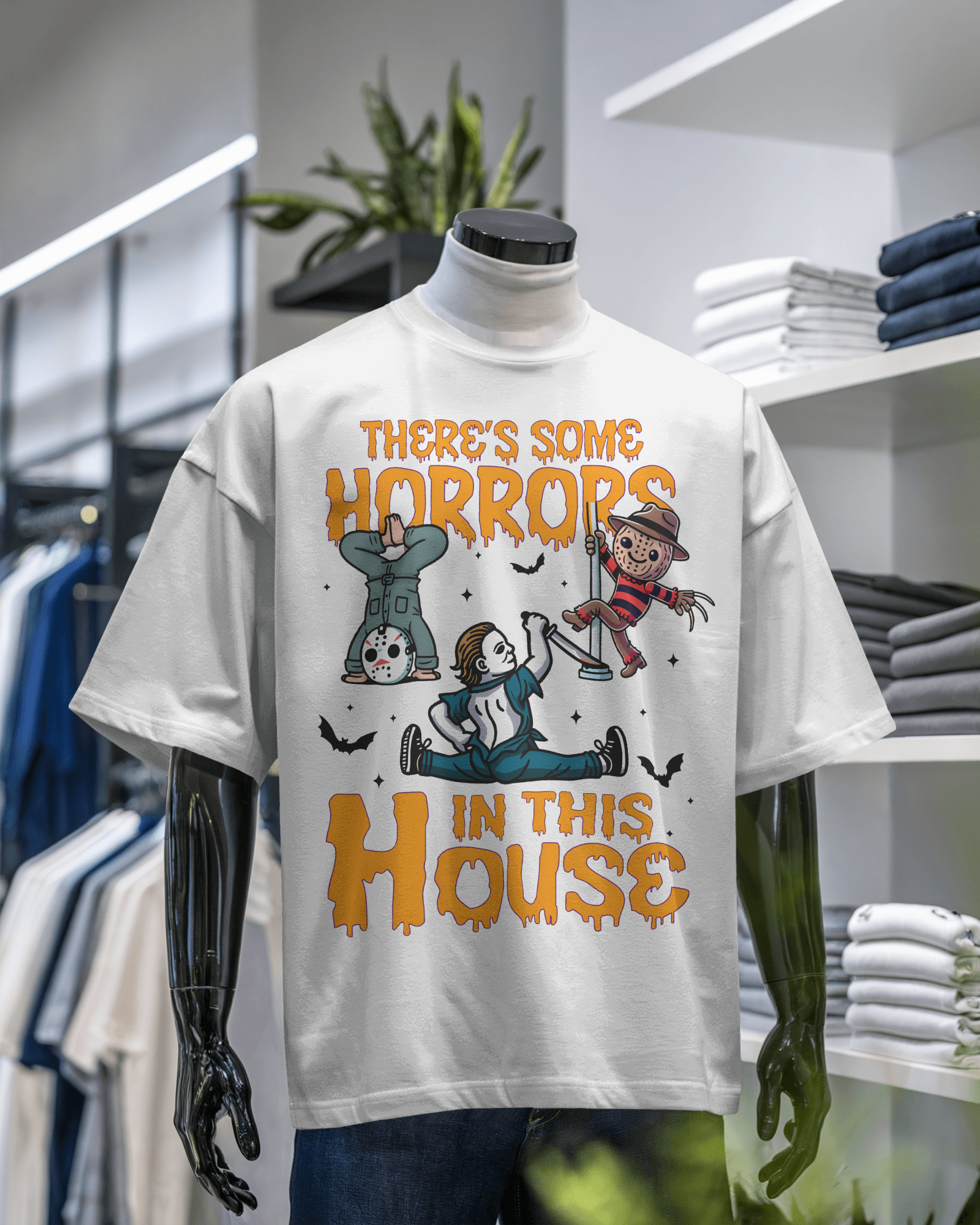 Horror-Themed Graphic T-Shirt