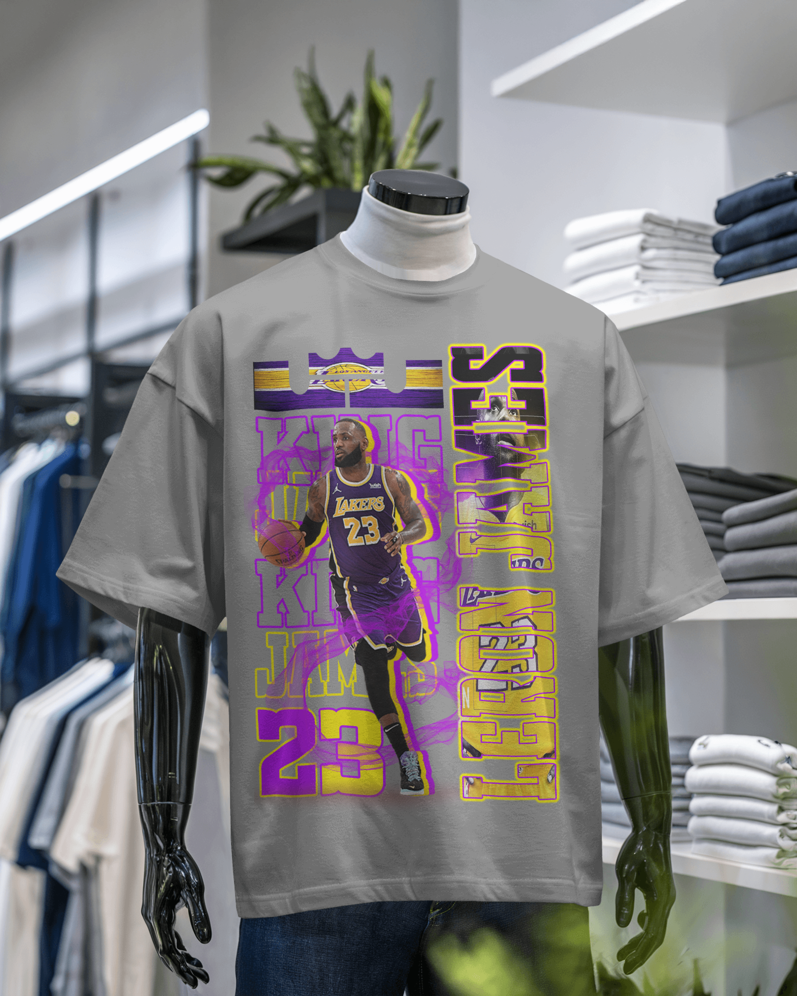 LeBron James Los Angeles Lakers Graphic T-Shirt