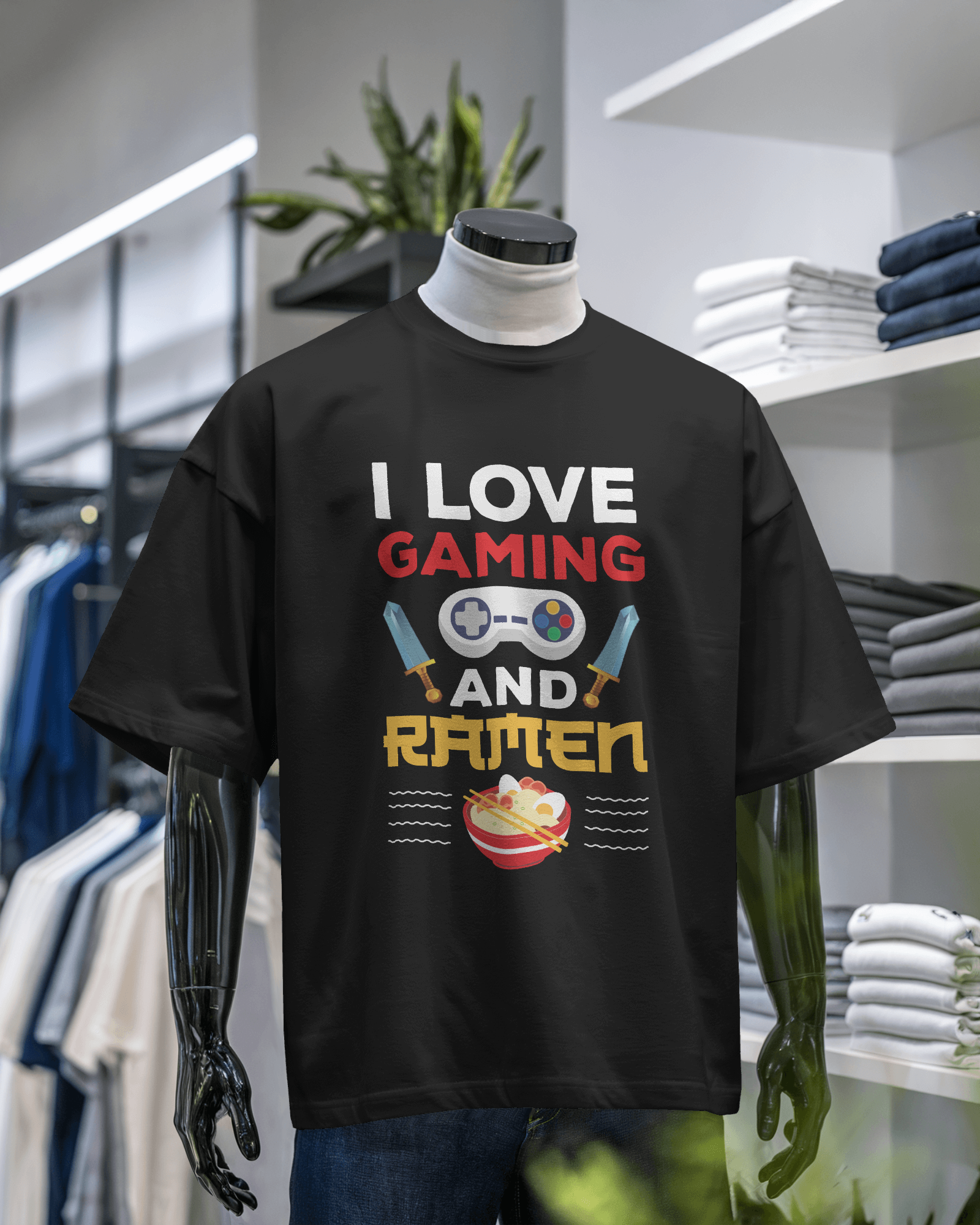 I Love Gaming and Ramen T-Shirt
