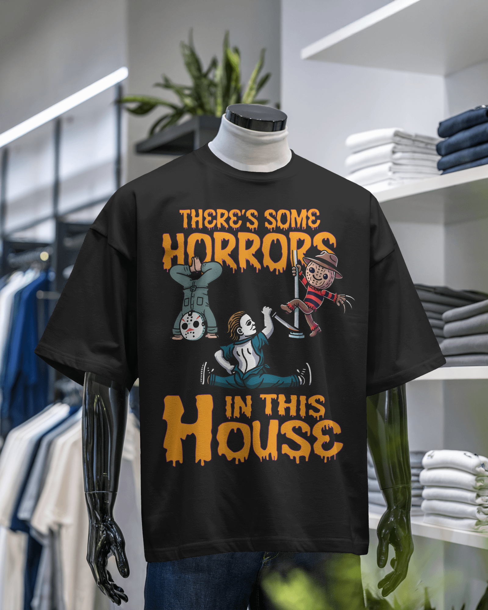 Horror-Themed Graphic T-Shirt