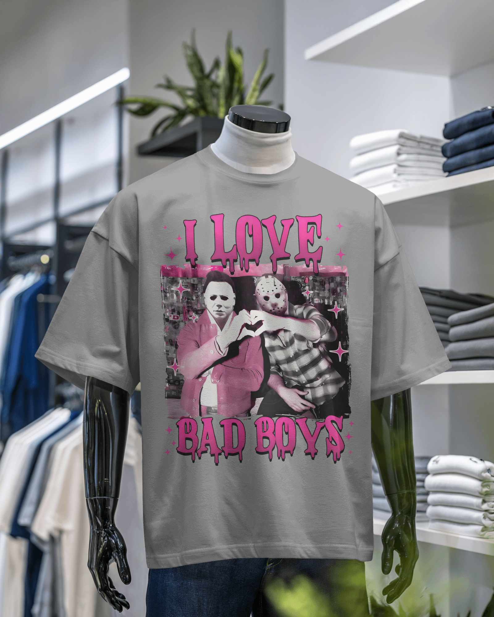 I Love Bad Boys Graphic T-shirt