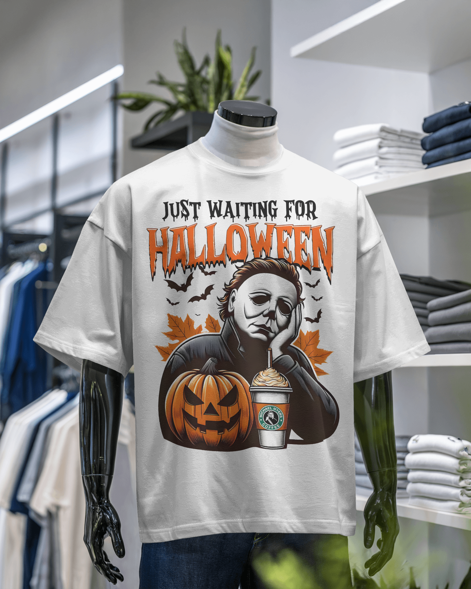 Halloween-Themed Graphic T-Shirt