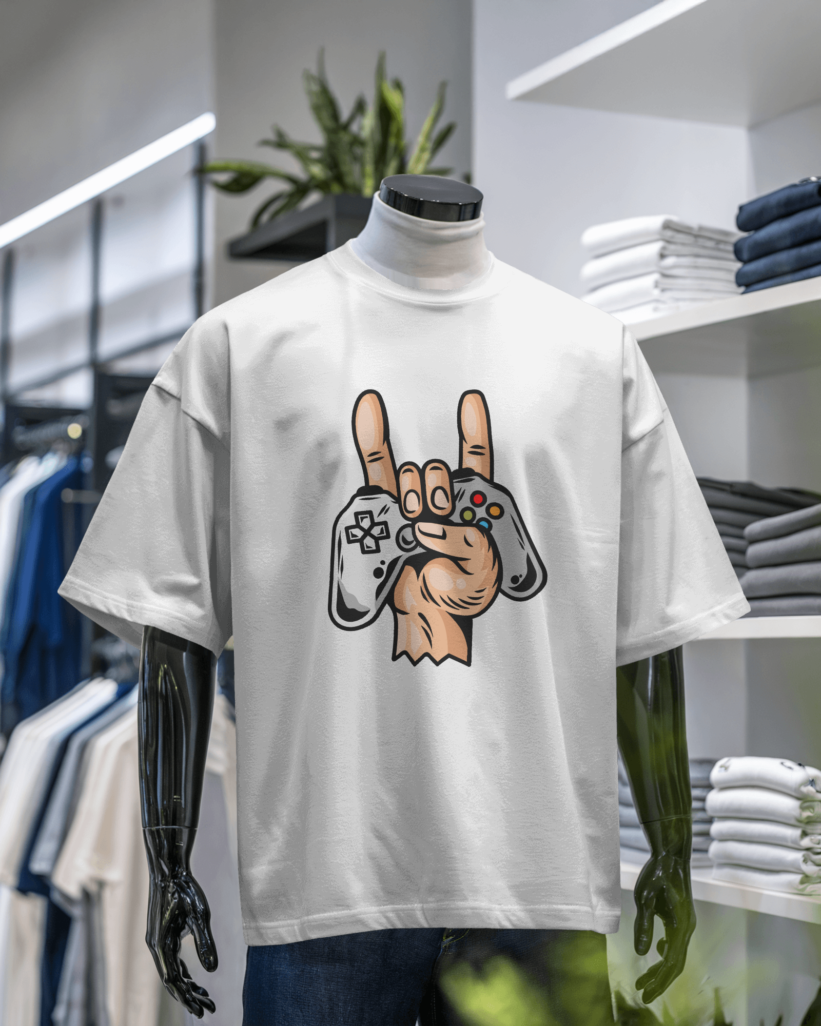 Gamer's Gesture Graphic T-Shirt