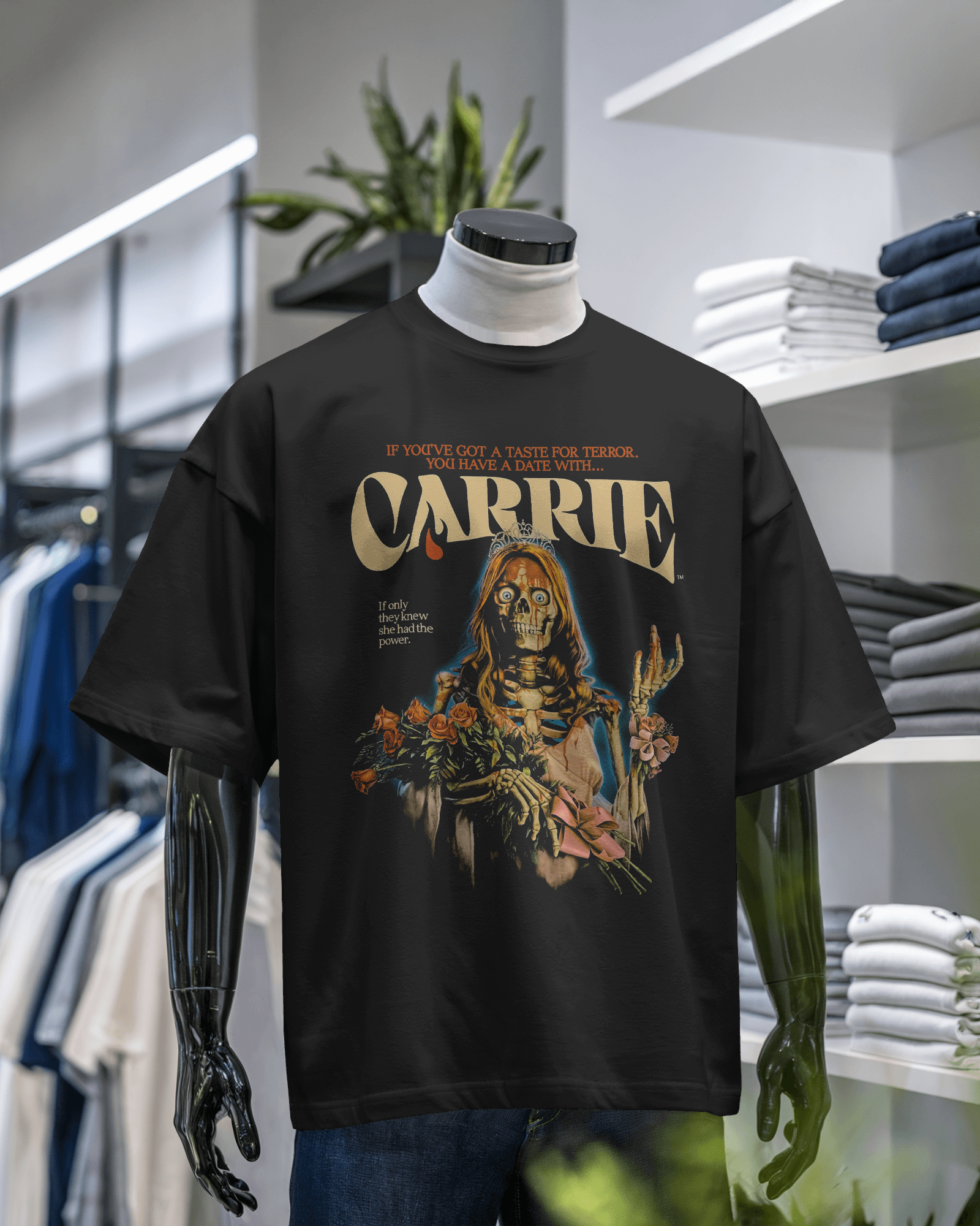 Carrie Horror Graphic T-Shirt