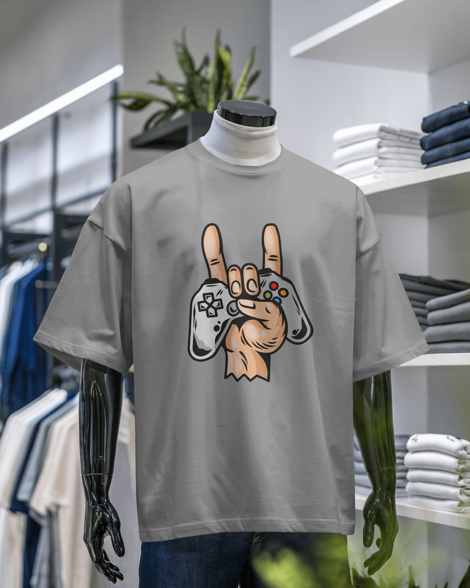 Gamer's Gesture Graphic T-Shirt