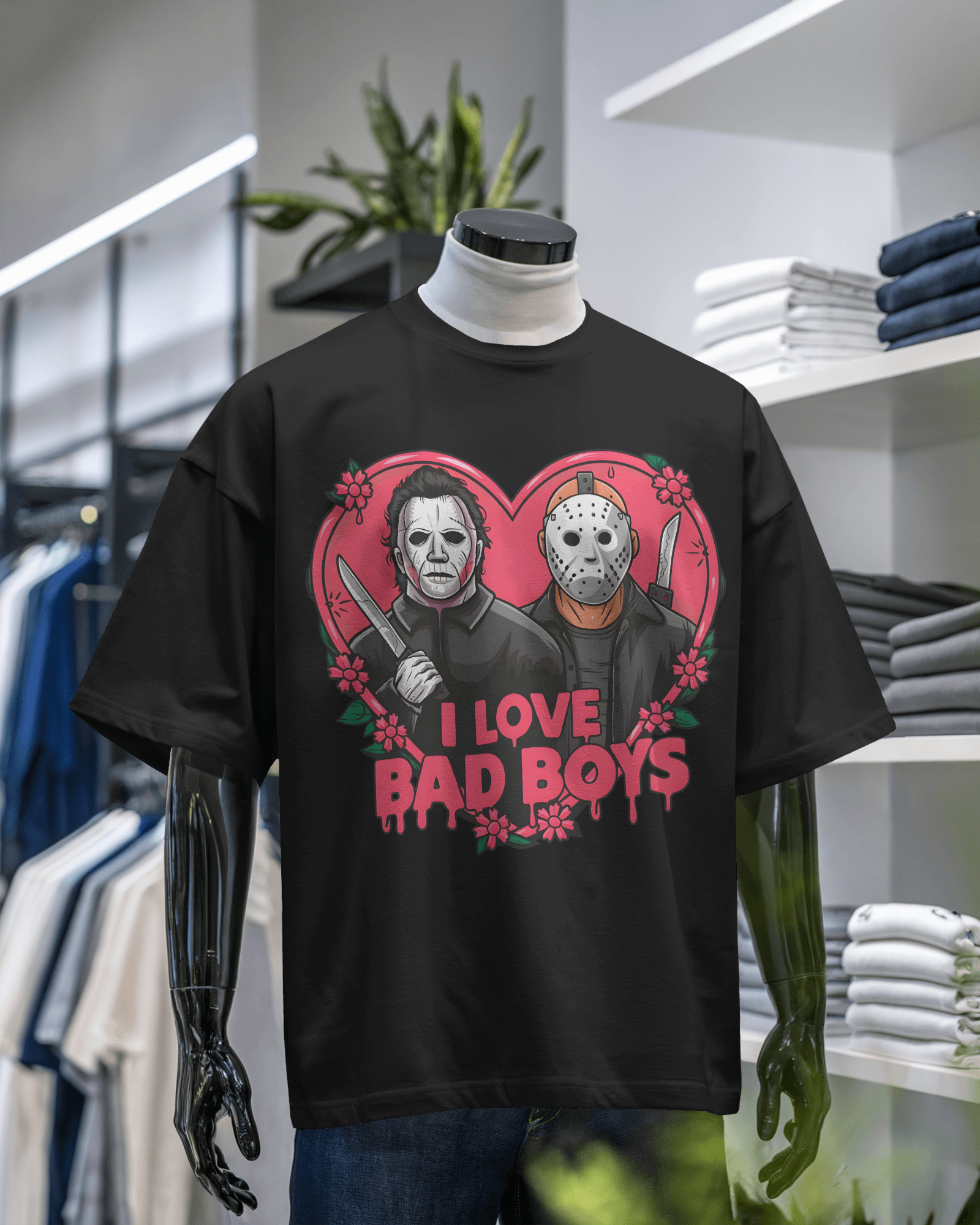 I Love Bad Boys Graphic T-Shirt