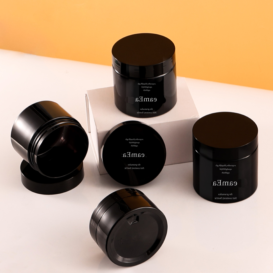 Black Cosmetic Jars ,30ml - 250ml black Cream Jars
