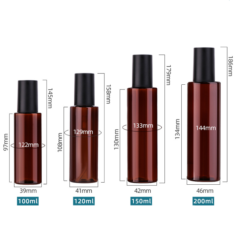 Amber Plastic Multi functional plastic Bottle, 100ml | 120ml |150ml | 200ml | Lotion  spray&pump Bottles