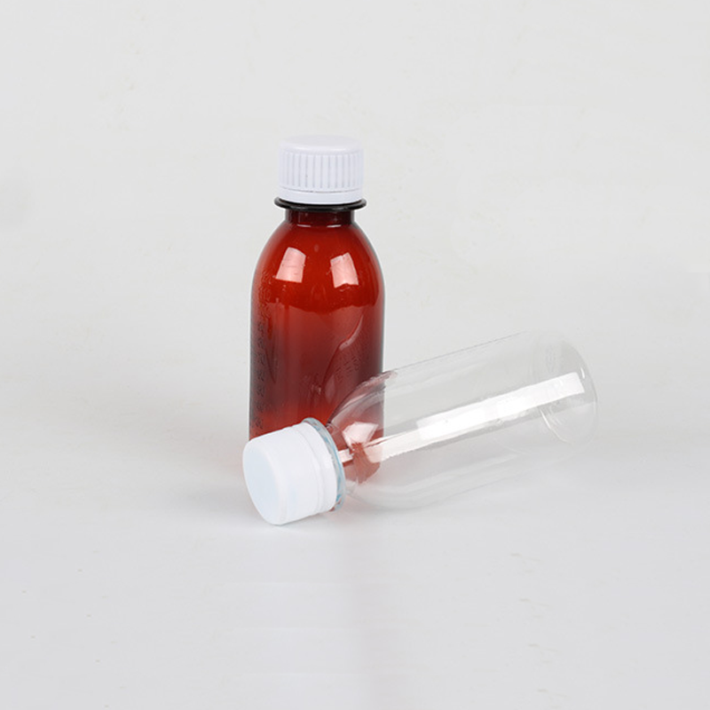 120ml, PET bottle, syrup bottle with scale