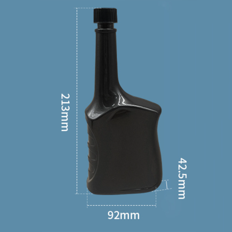 354ml black small mouth oil plasitc bottle