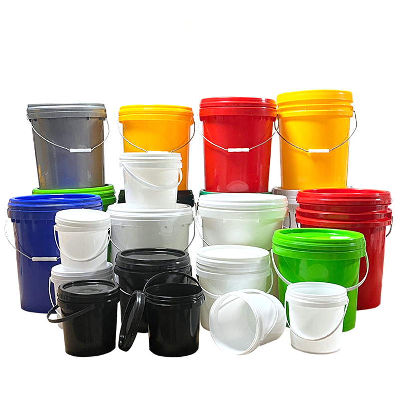 Plastic Bucket with Flat Lid&Oil Drum Lid Version