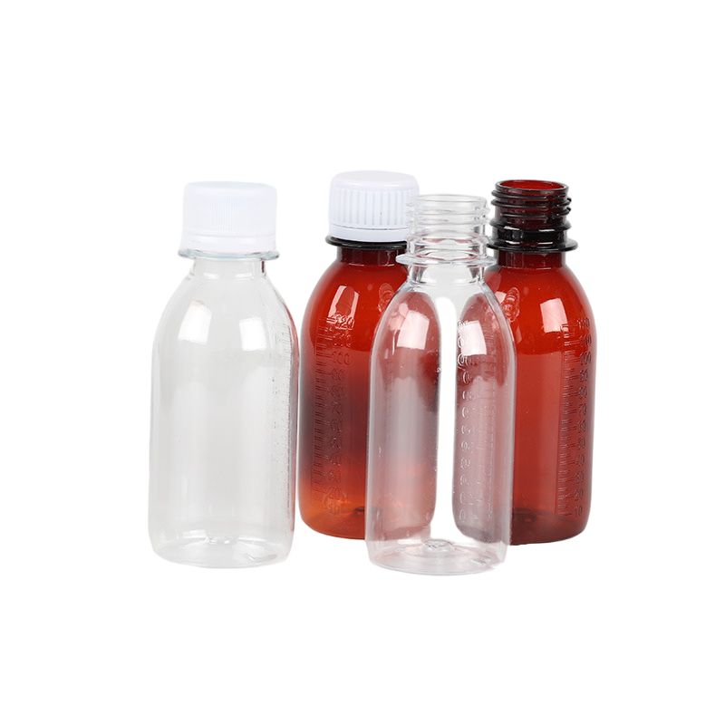 120ml, PET bottle, syrup bottle with scale