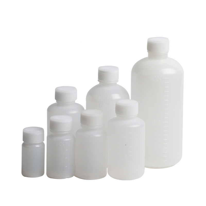 10-200ml semi transparent plastic water bottle with graduated liquid packaging container