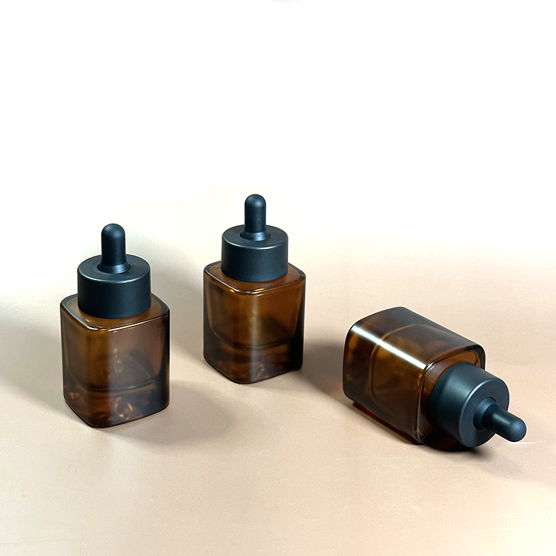 Amber plastic Dropper Bottles 30ml Essential oil bottles