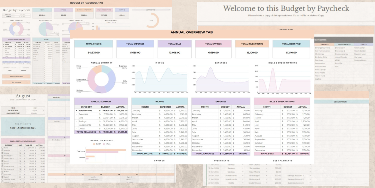 Your Monthly Budget Planner