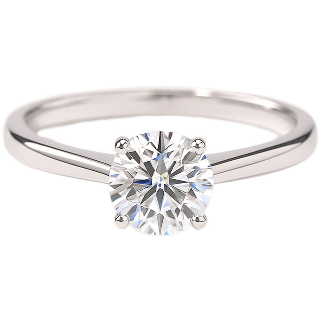 Timeless Elegance · 2ct Round Cut Lab Grown Diamond Ring | D-R4934