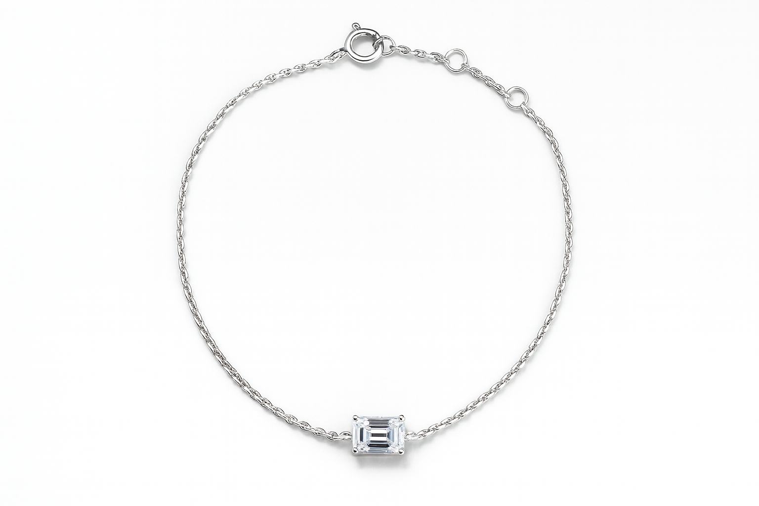 1-carat emerald-cut lab-grown diamond bracelet Z-HL-B5226