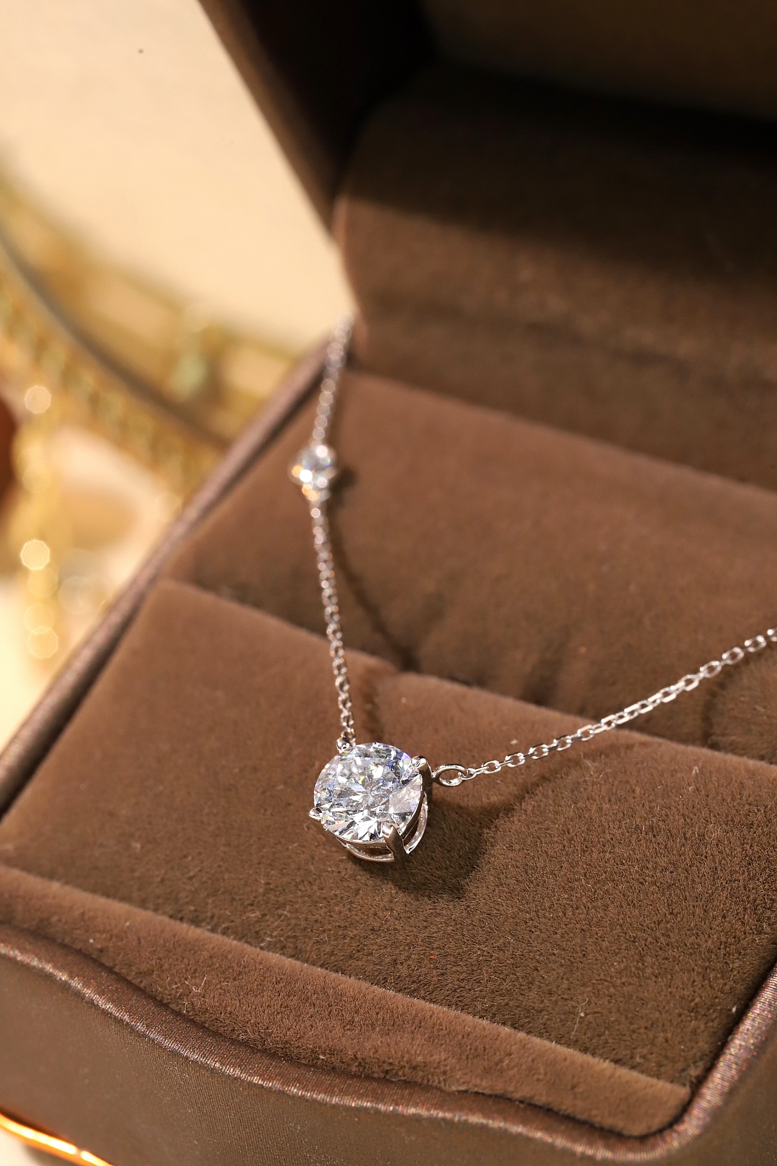 1.13ct 10K Gold Lab-Grown Diamond Necklace HL-N1731