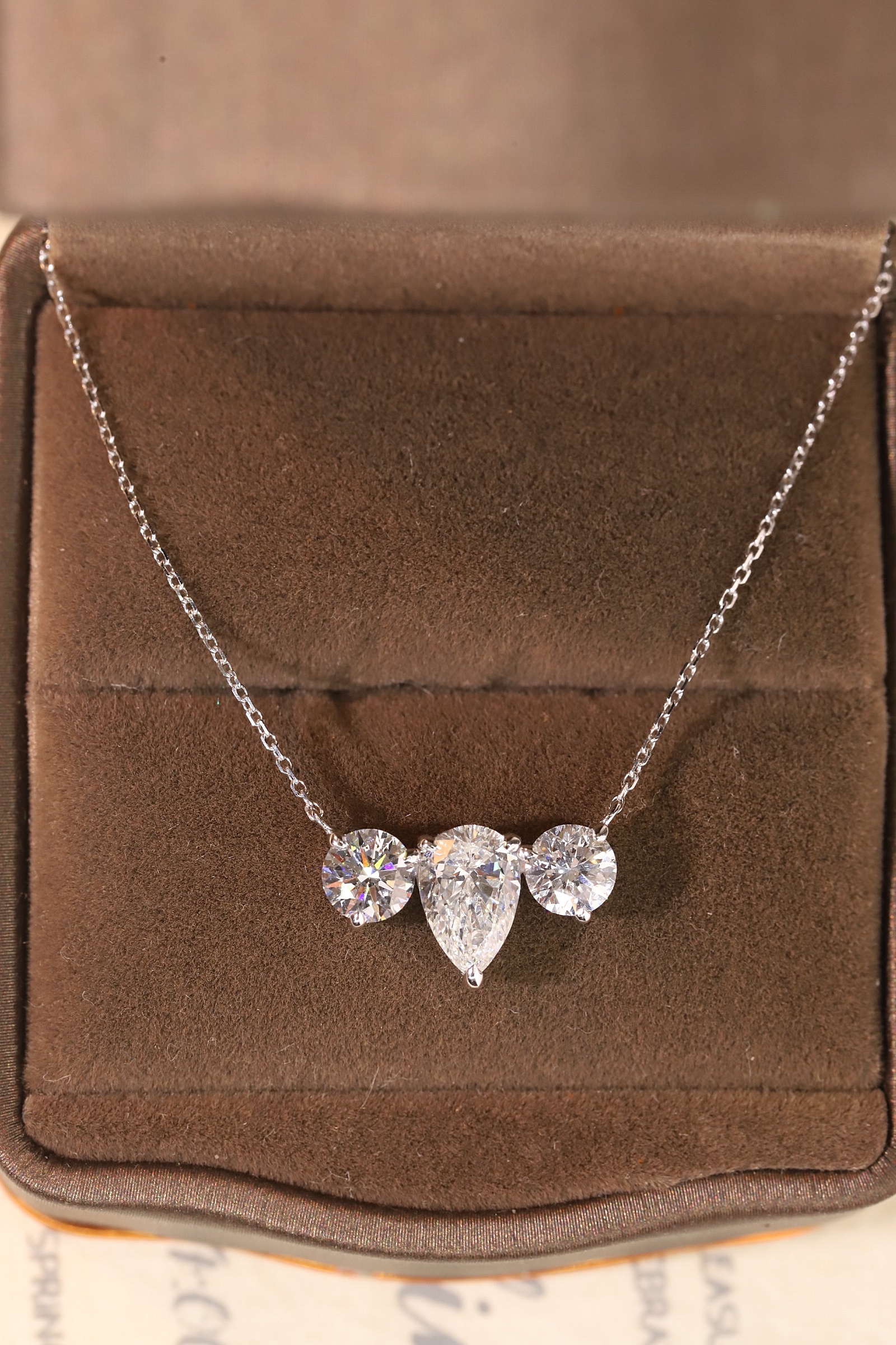 10k gold 2.05ct lab-grown diamond necklace HL-N1732