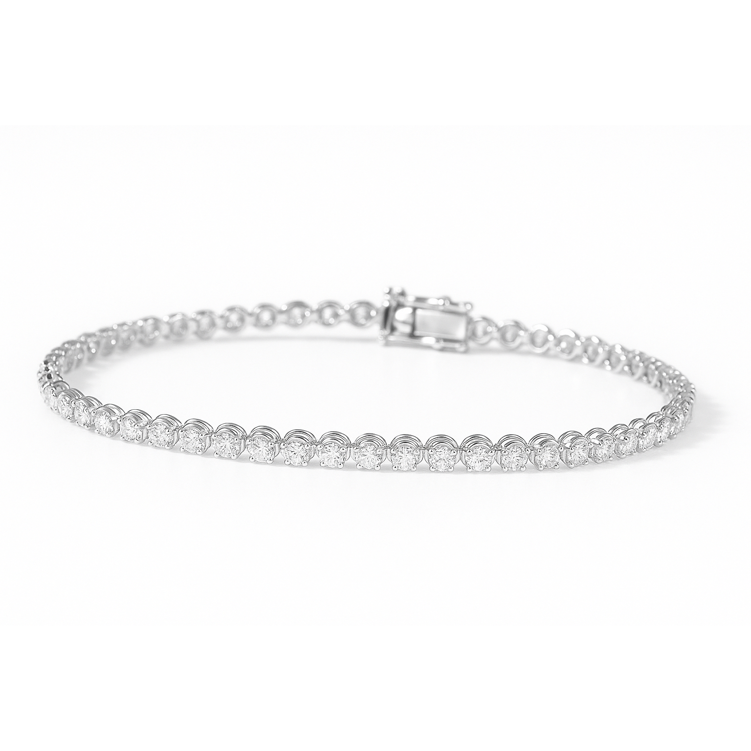 Shine of Simplicity · 2ct Four-Prong Lab Grown Diamond Tennis Bracele B0048-1