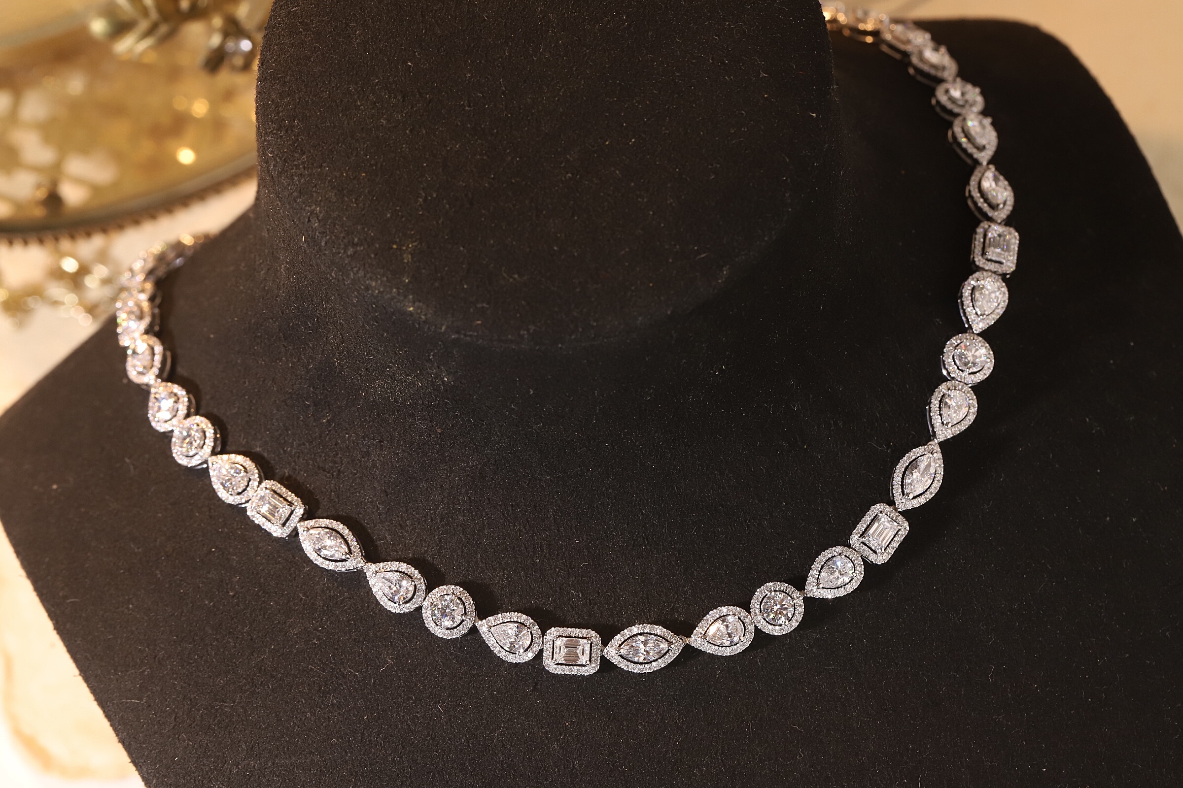 Eternal Glory · 14ct Full Pavé Lab Grown Diamond Necklace | HL-N1735 