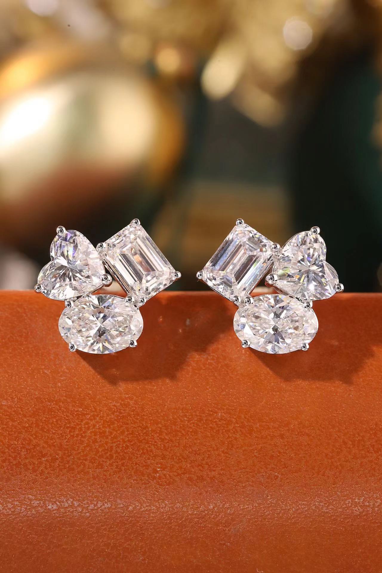 Trinity Brilliance · 3ct Lab Grown Diamond Trio Earrings | D-EL2375