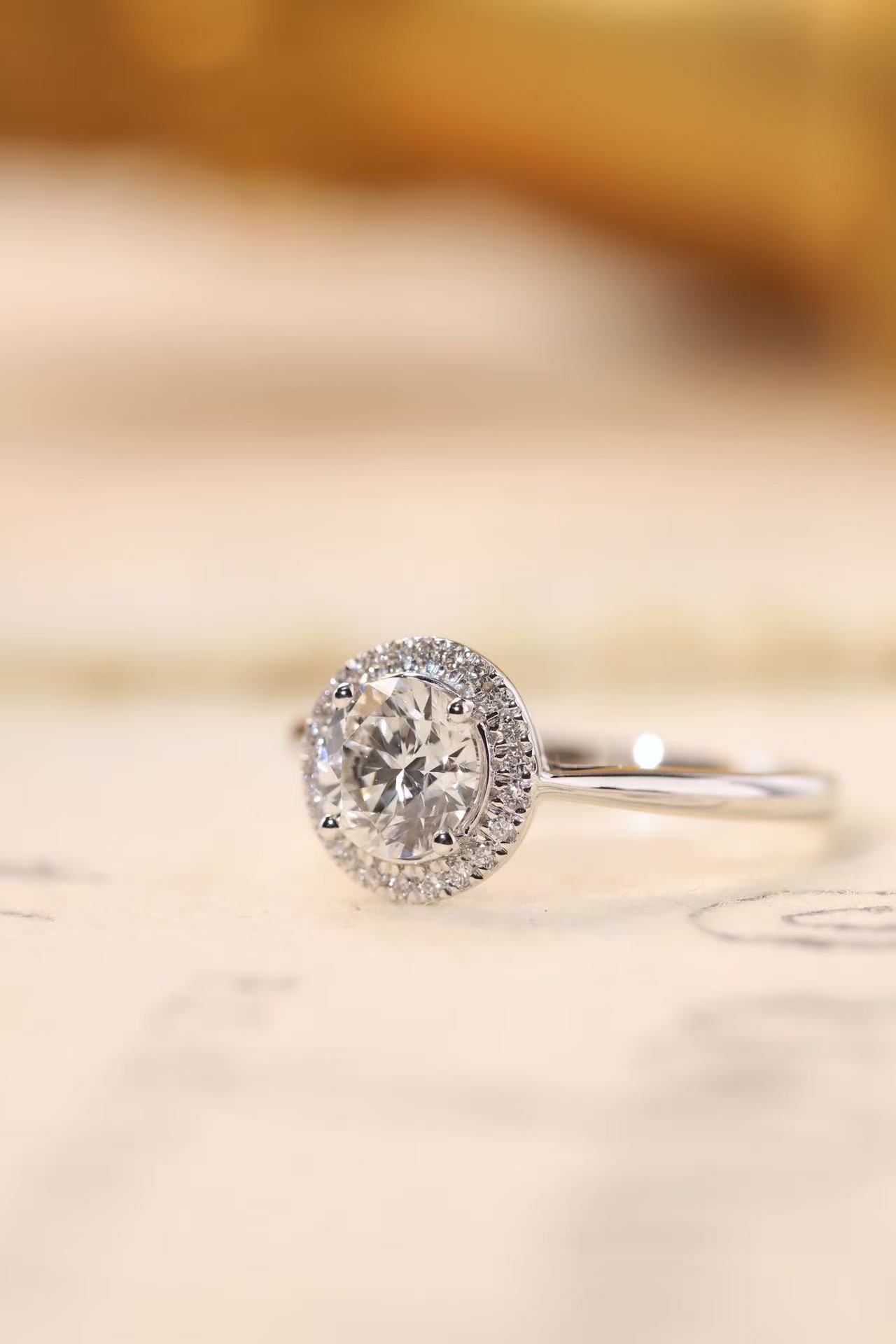  Eternal Grace · 1ct Lab Grown Diamond Halo Ring | Z-D-R5257-1