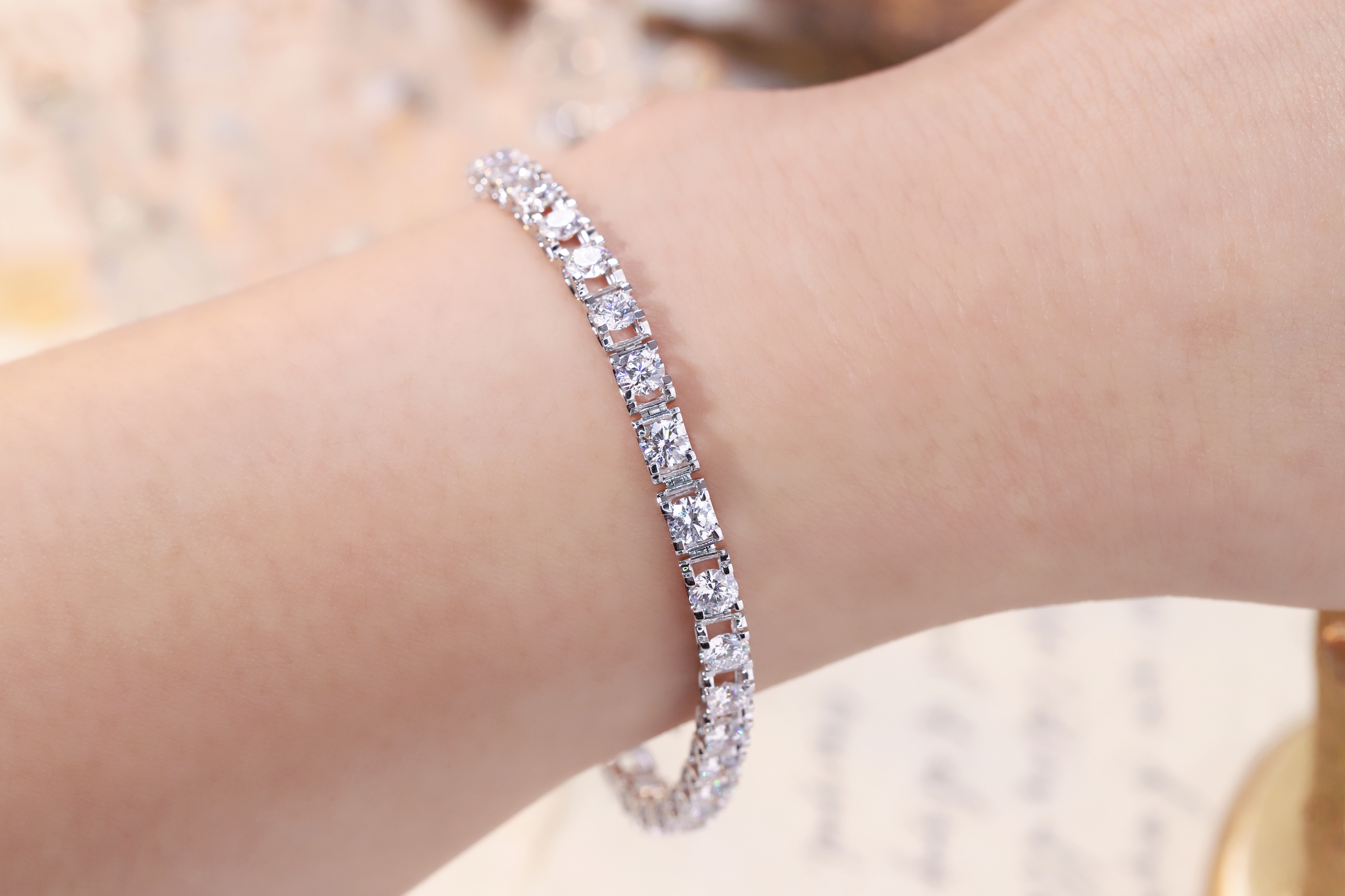 Eternal Sparkle · 6ct Full Diamond Tennis Bracelet | B1006 