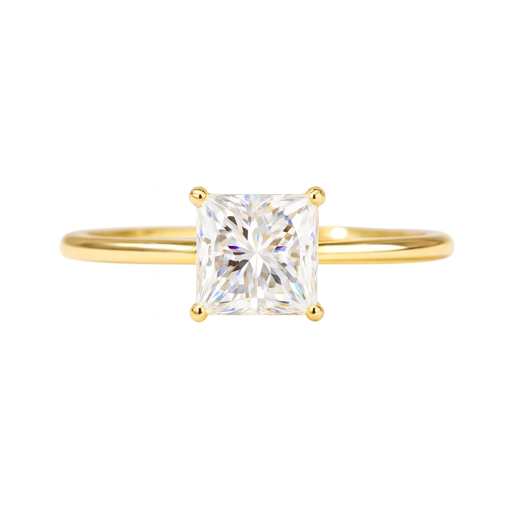 2-carat laboratory-grown diamond 10k gold four-prong setting ring Z-HL-R5250-2