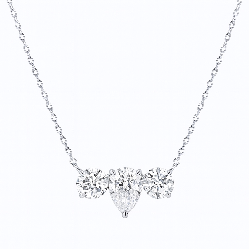 10k gold 2.05ct lab-grown diamond necklace HL-N1732