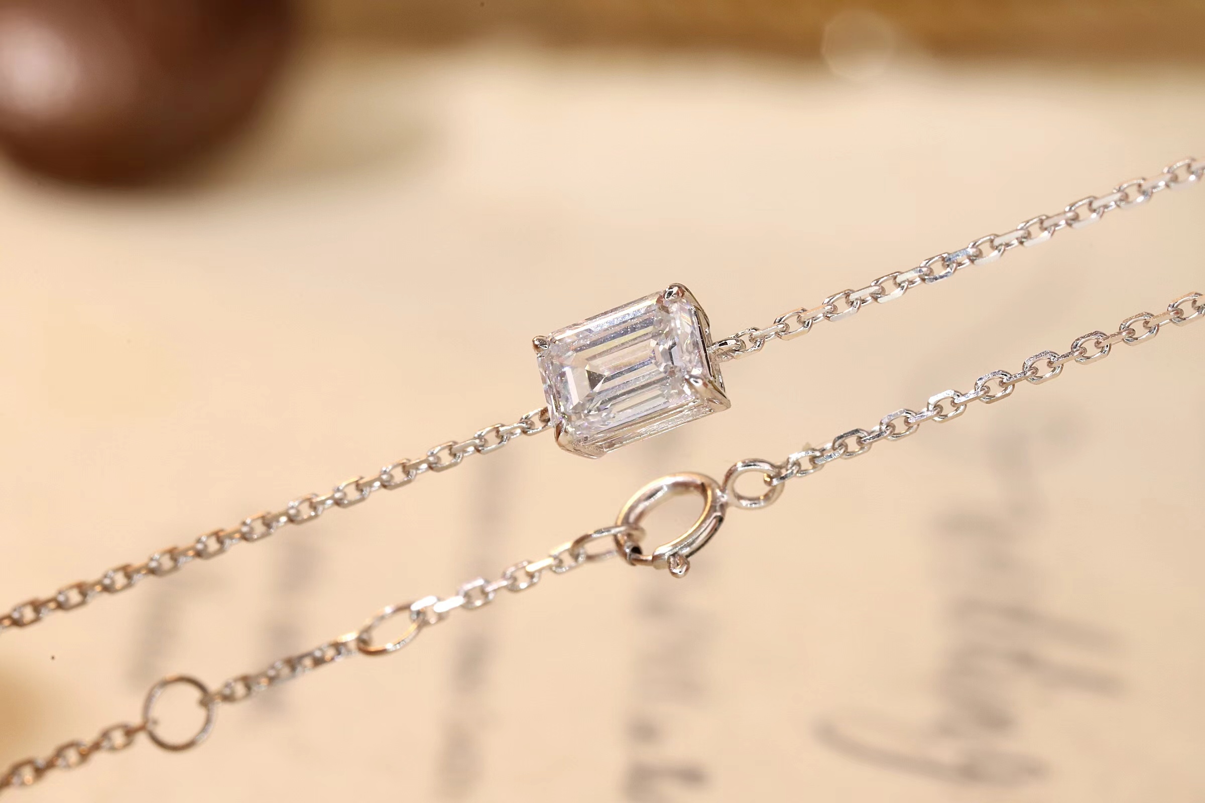 1-carat emerald-cut lab-grown diamond bracelet Z-HL-B5226