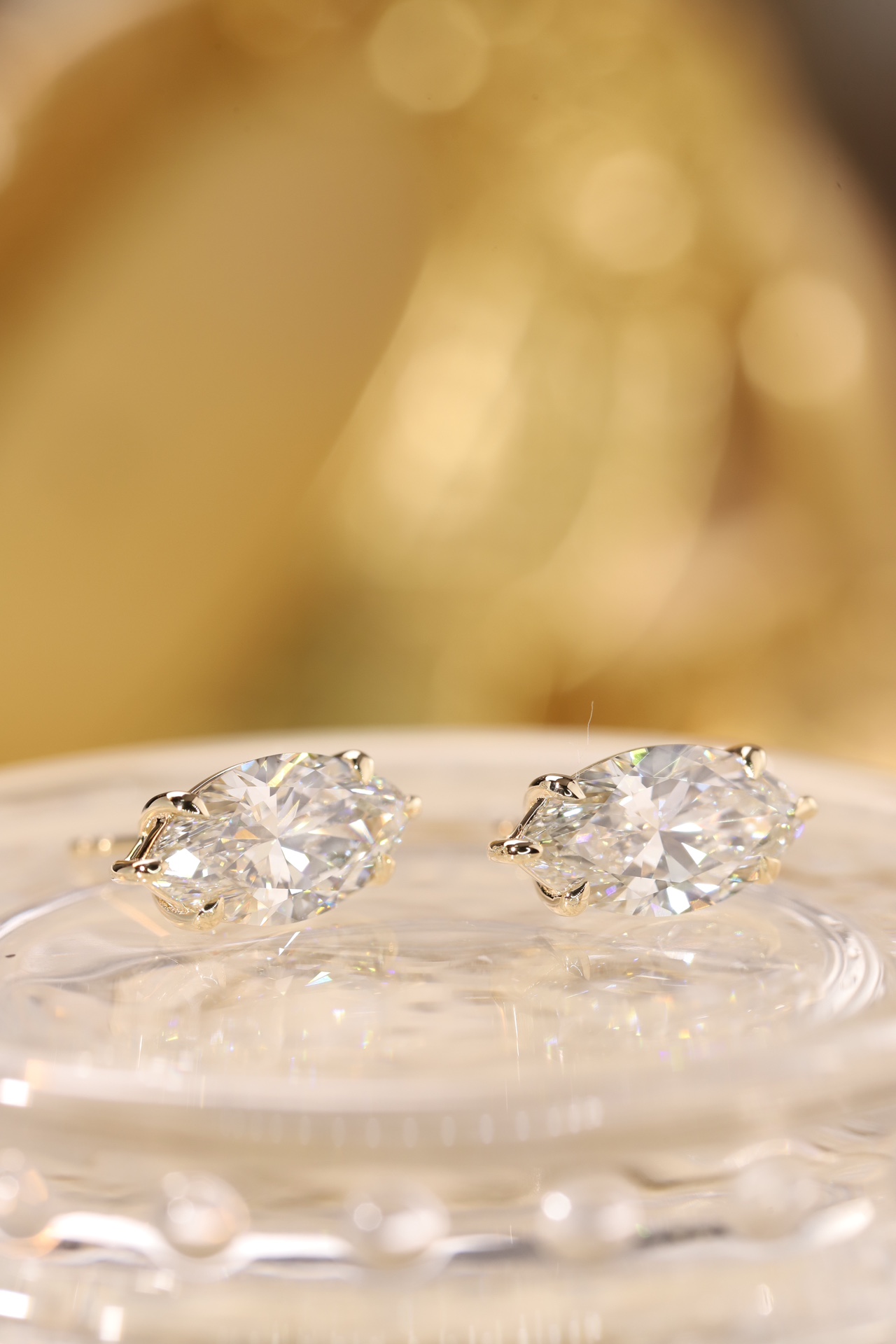 Royal Grace · 4ct Marquise Cut 6-Prong Lab Grown Diamond Earrings | Z-HL-E5245 