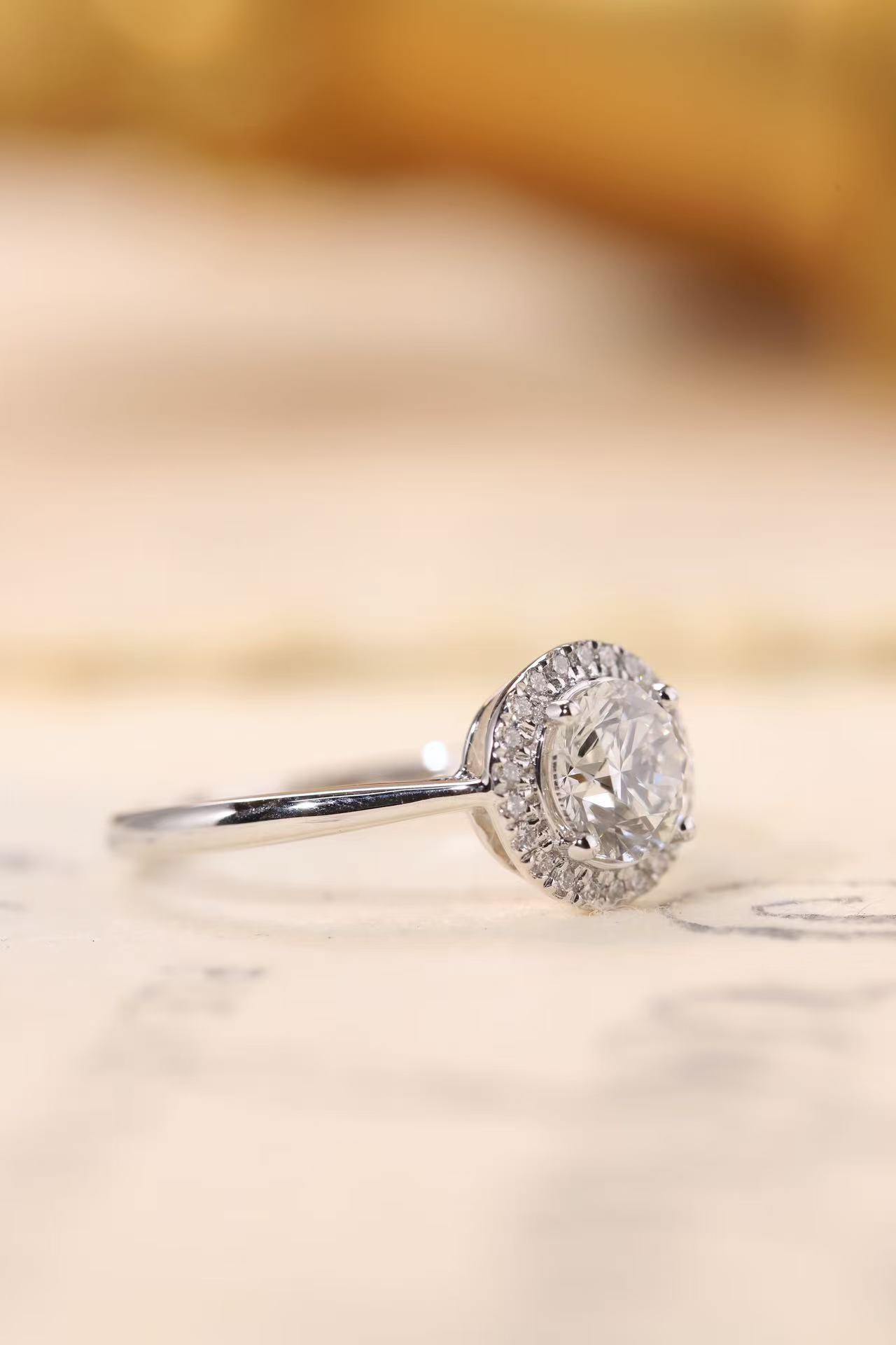  Eternal Grace · 1ct Lab Grown Diamond Halo Ring | Z-D-R5257-1