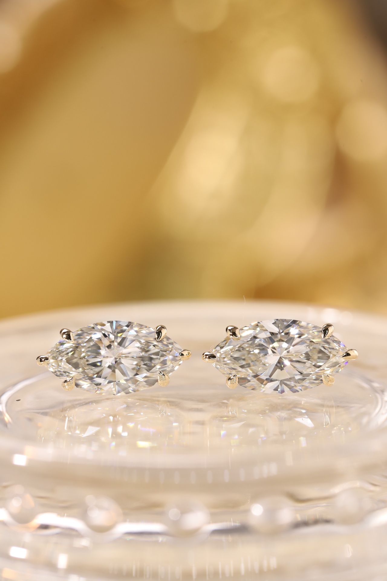 Royal Grace · 4ct Marquise Cut 6-Prong Lab Grown Diamond Earrings | Z-HL-E5245 