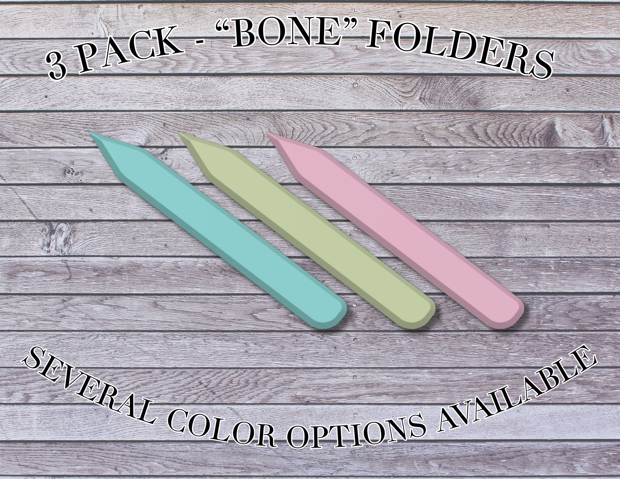 3 Pack "Bone" Folder