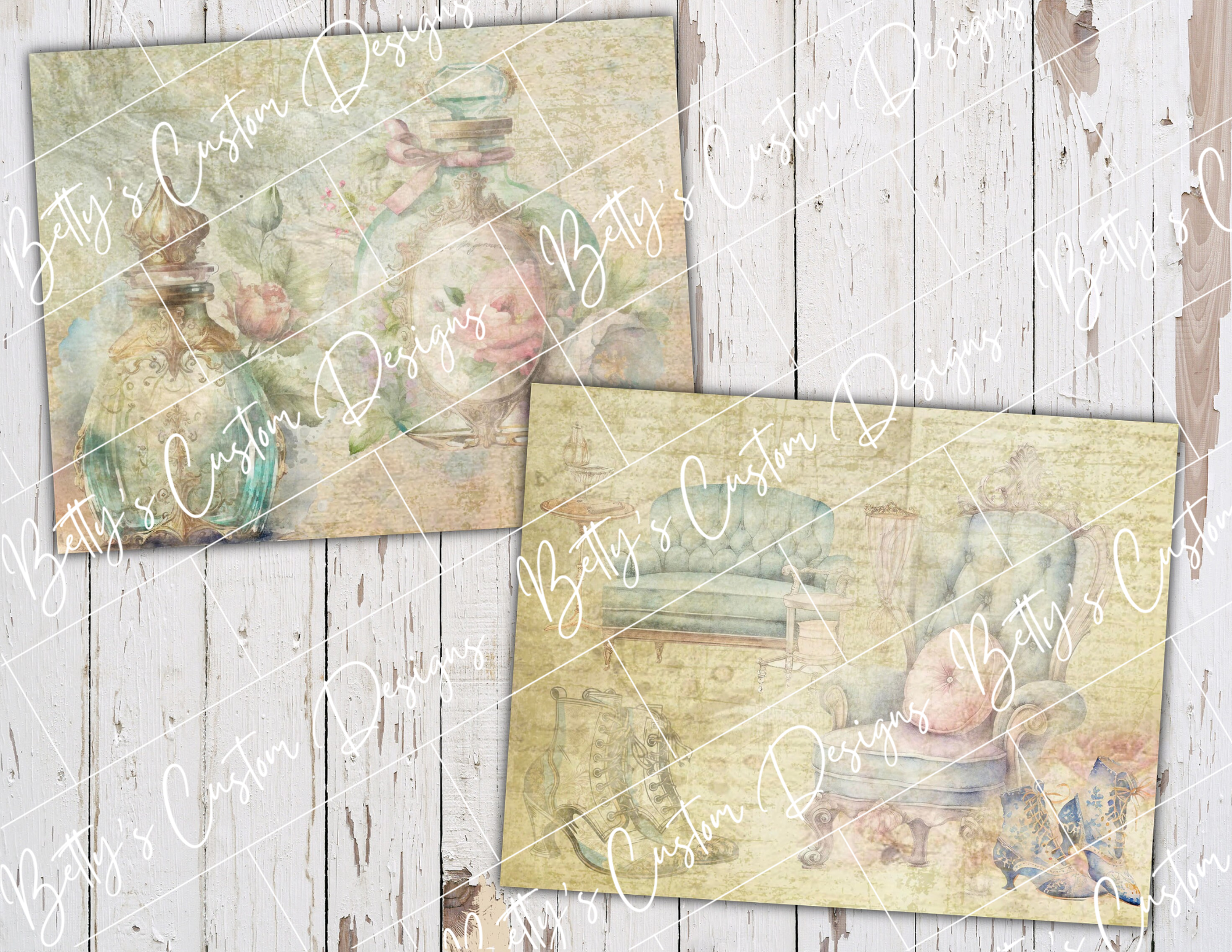 Victorian Romance - Junk Journal Kit - Digital Paper Prints - Scrapbook - Vintage Books - Ephemera - Antique Paper - Journal Pages